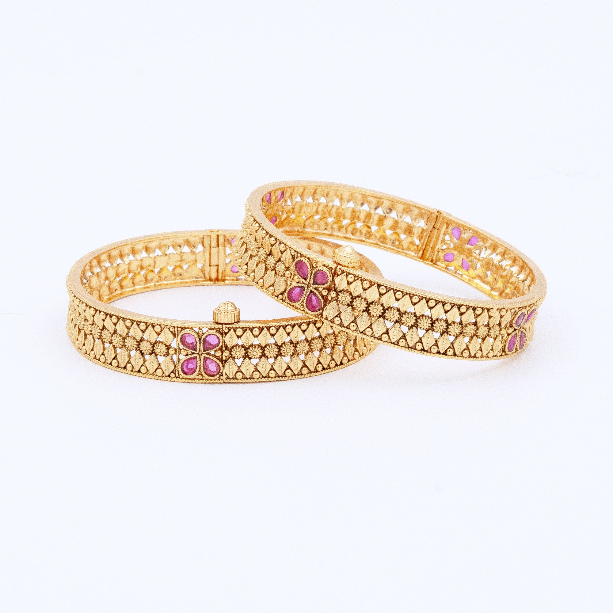 Trendy Butterfly Wing Bangles (Set of 2)