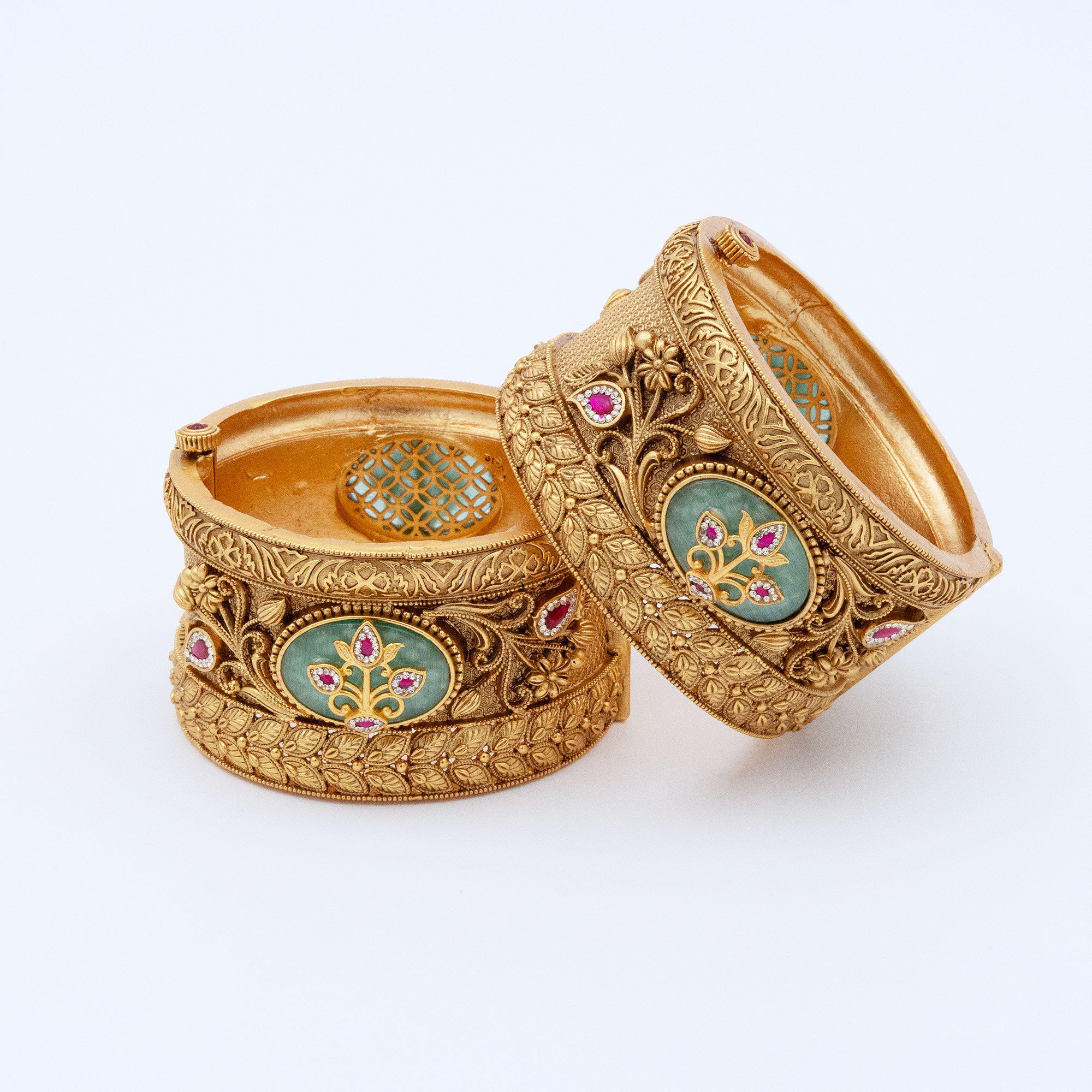 Trendy Antique Designer Bangles (Set of 2)