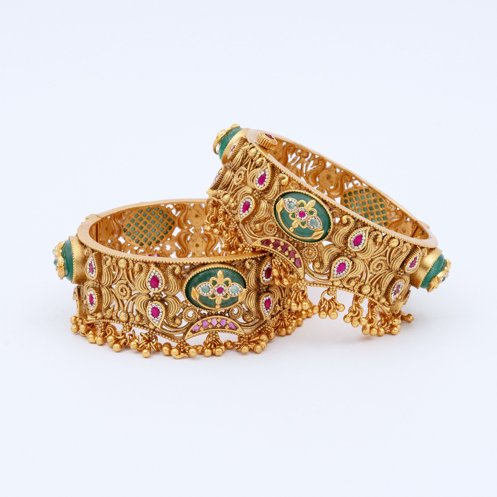 Trendy Designer Antique Bangles (Set of 2)