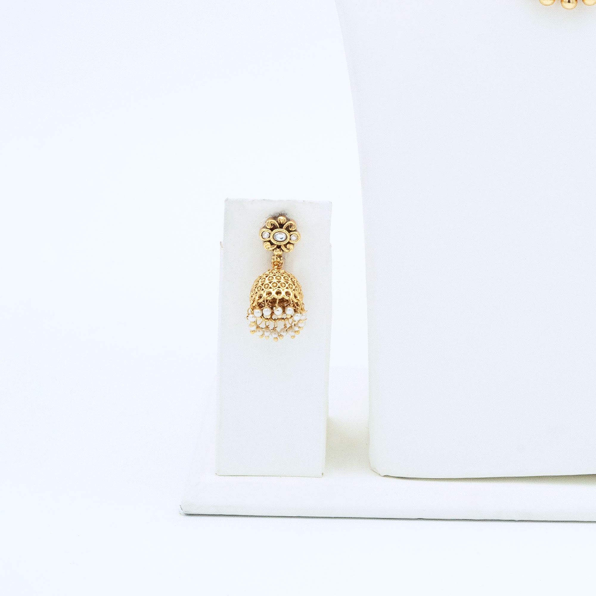 Trendy Necklace Set with Crescent Pendant