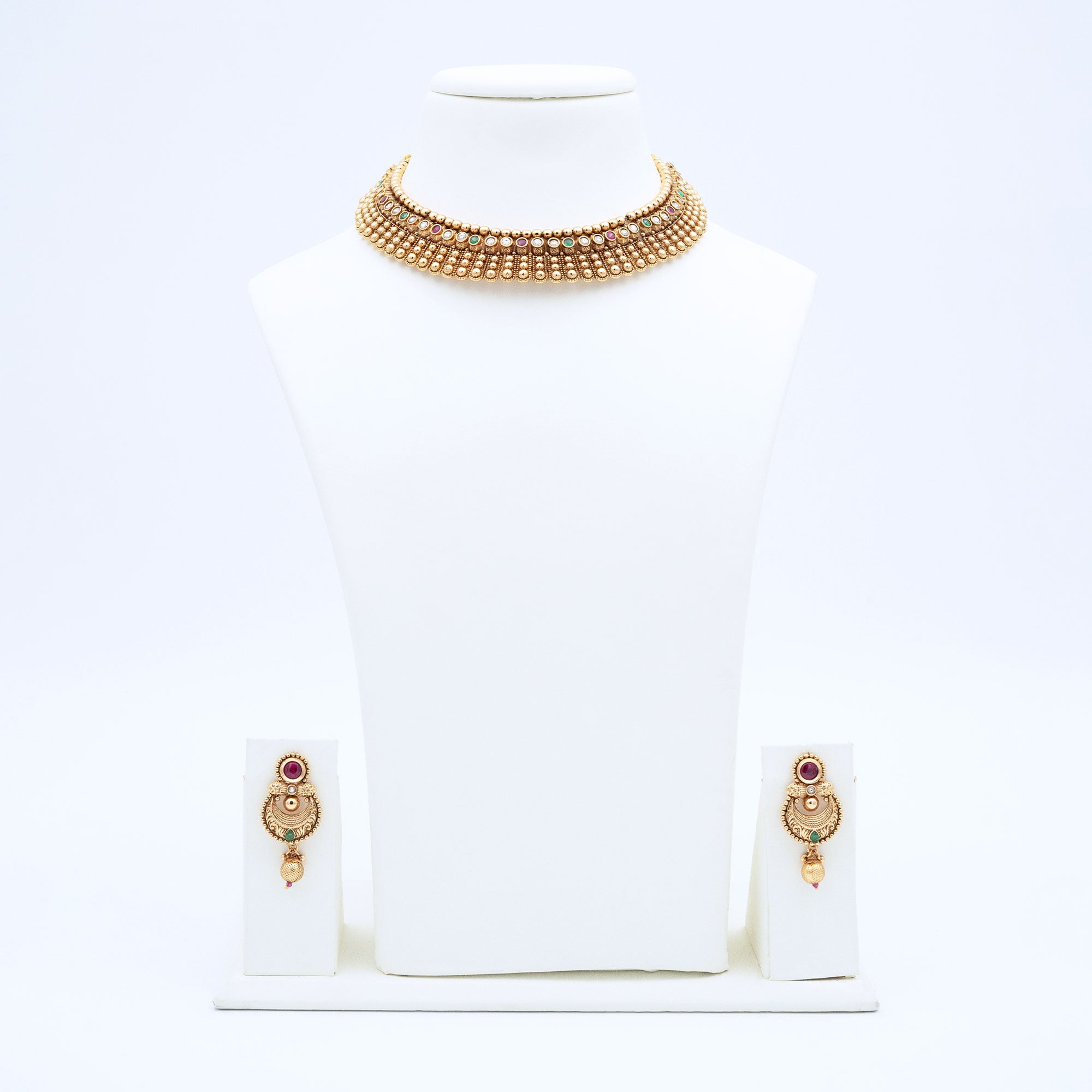 Trendy Long Petal Necklace Set