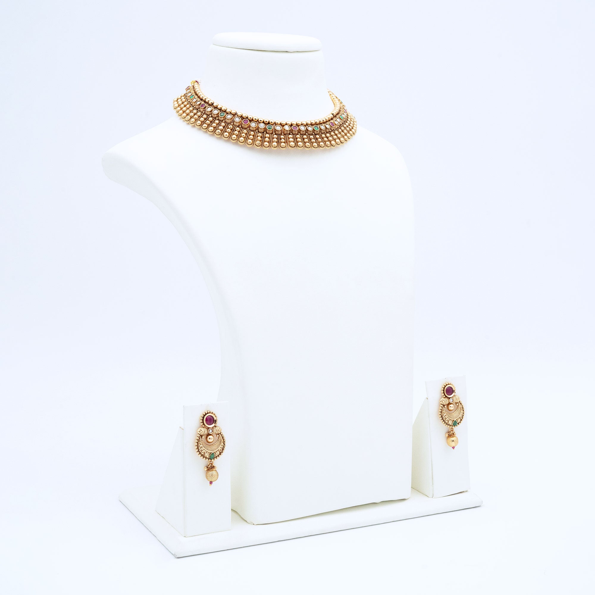 Trendy Long Petal Necklace Set