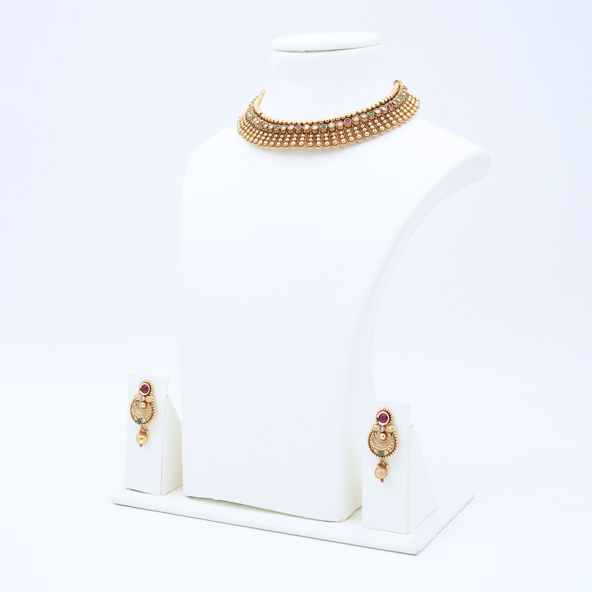 Trendy Long Petal Necklace Set