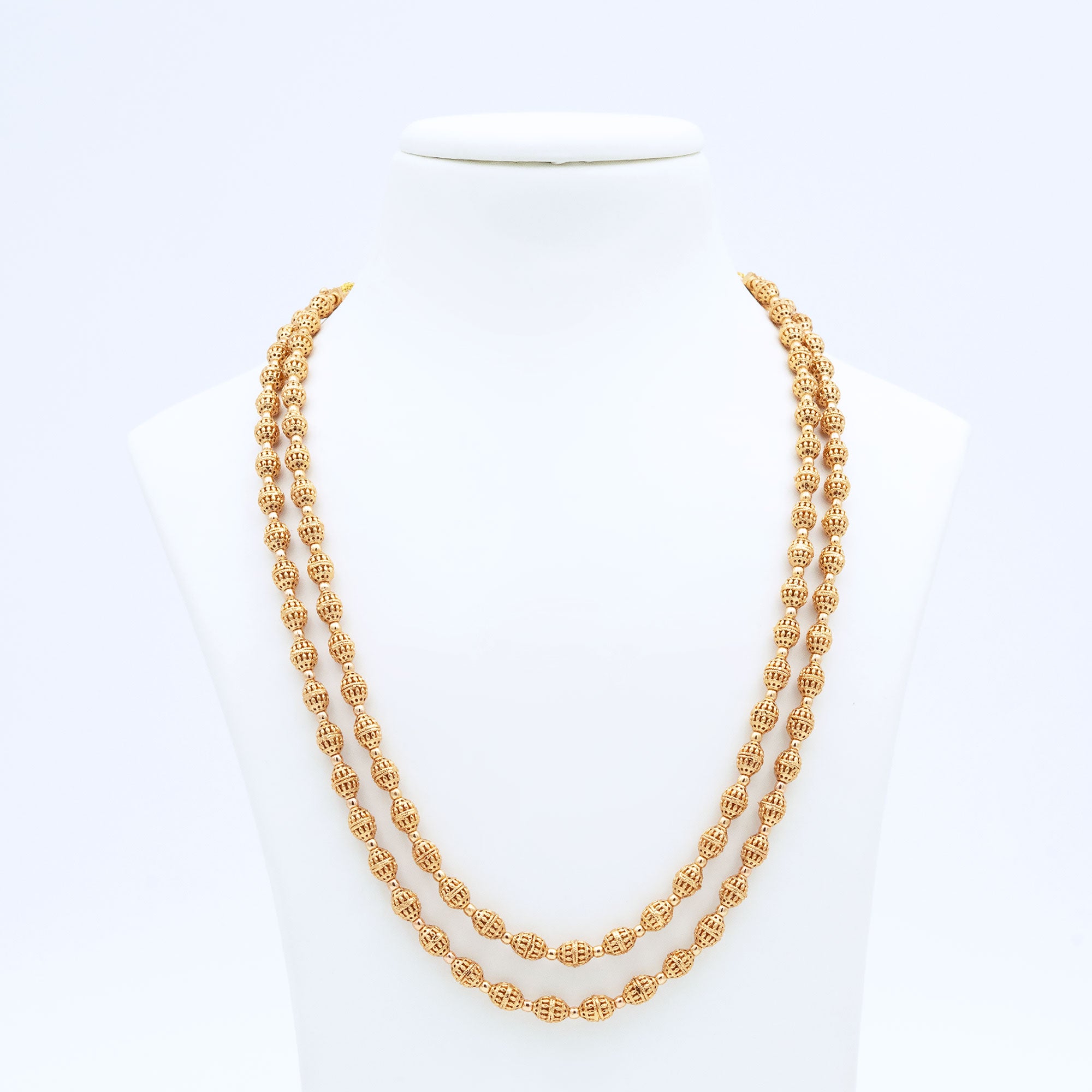 Trendy Tiny Rudraksha Necklace Set