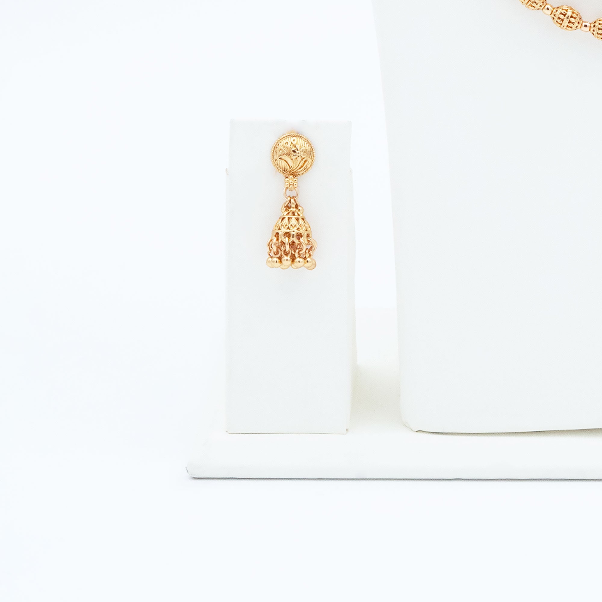 Trendy Tiny Rudraksha Necklace Set