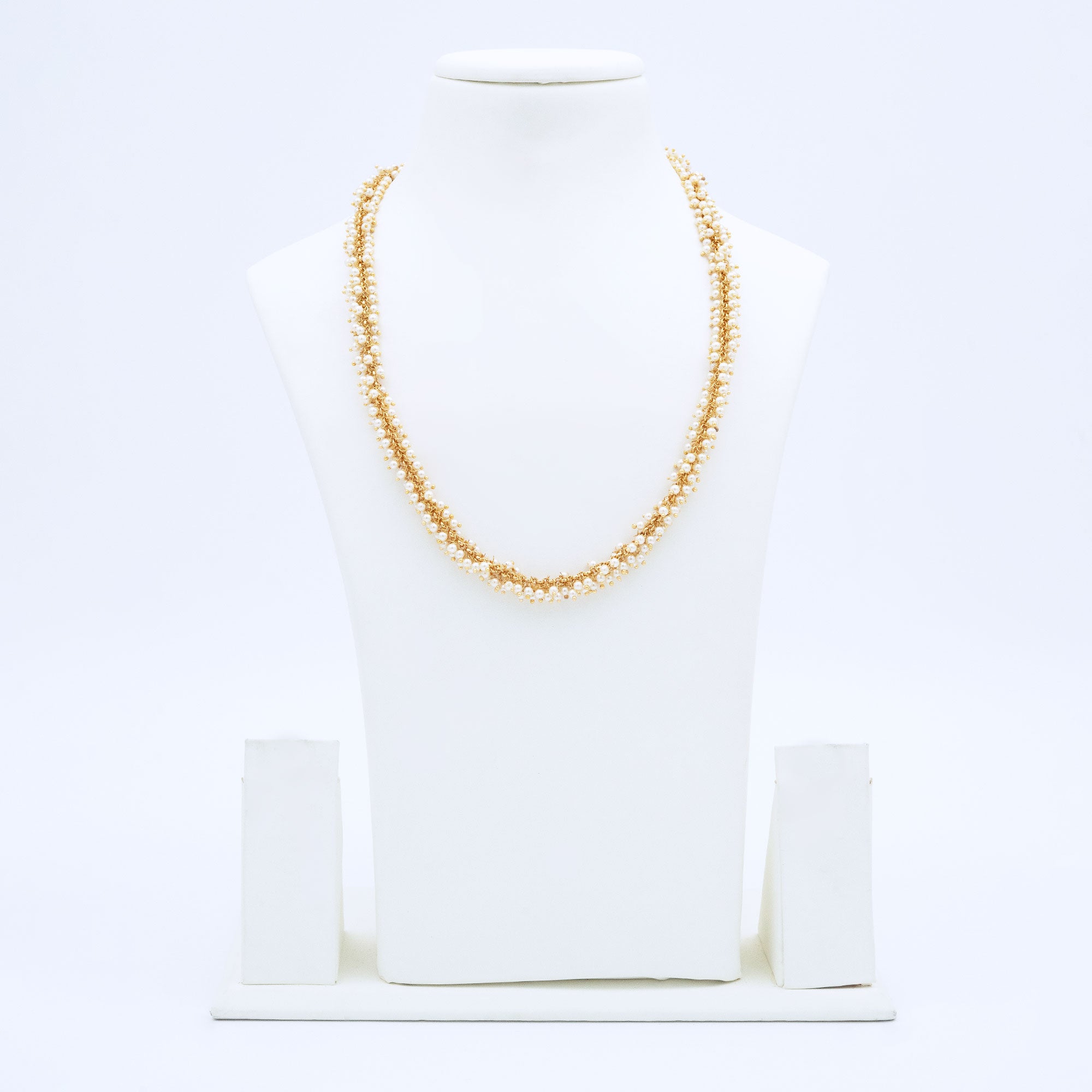Trendy Bunchy Pearl Necklace Set