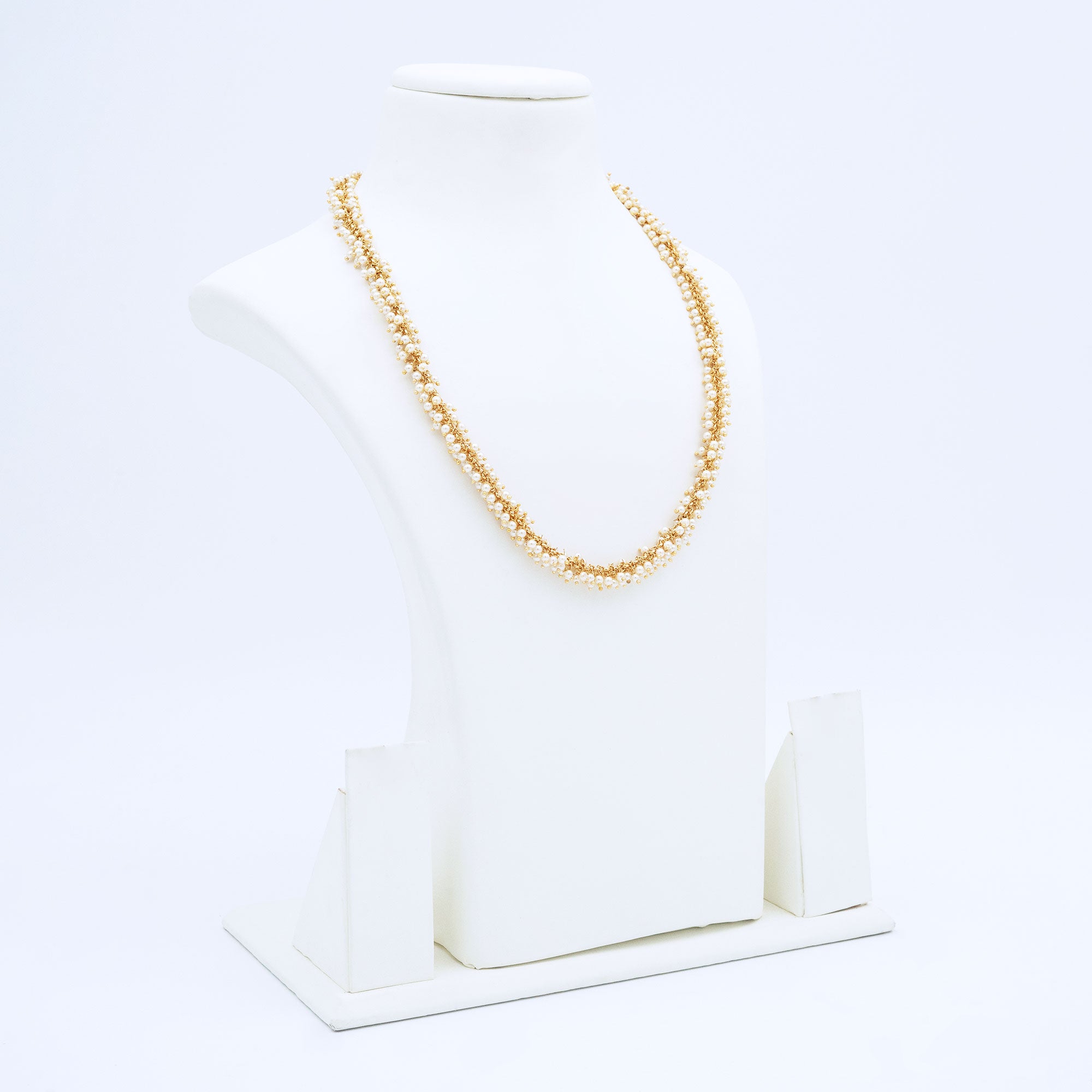 Trendy Bunchy Pearl Necklace Set