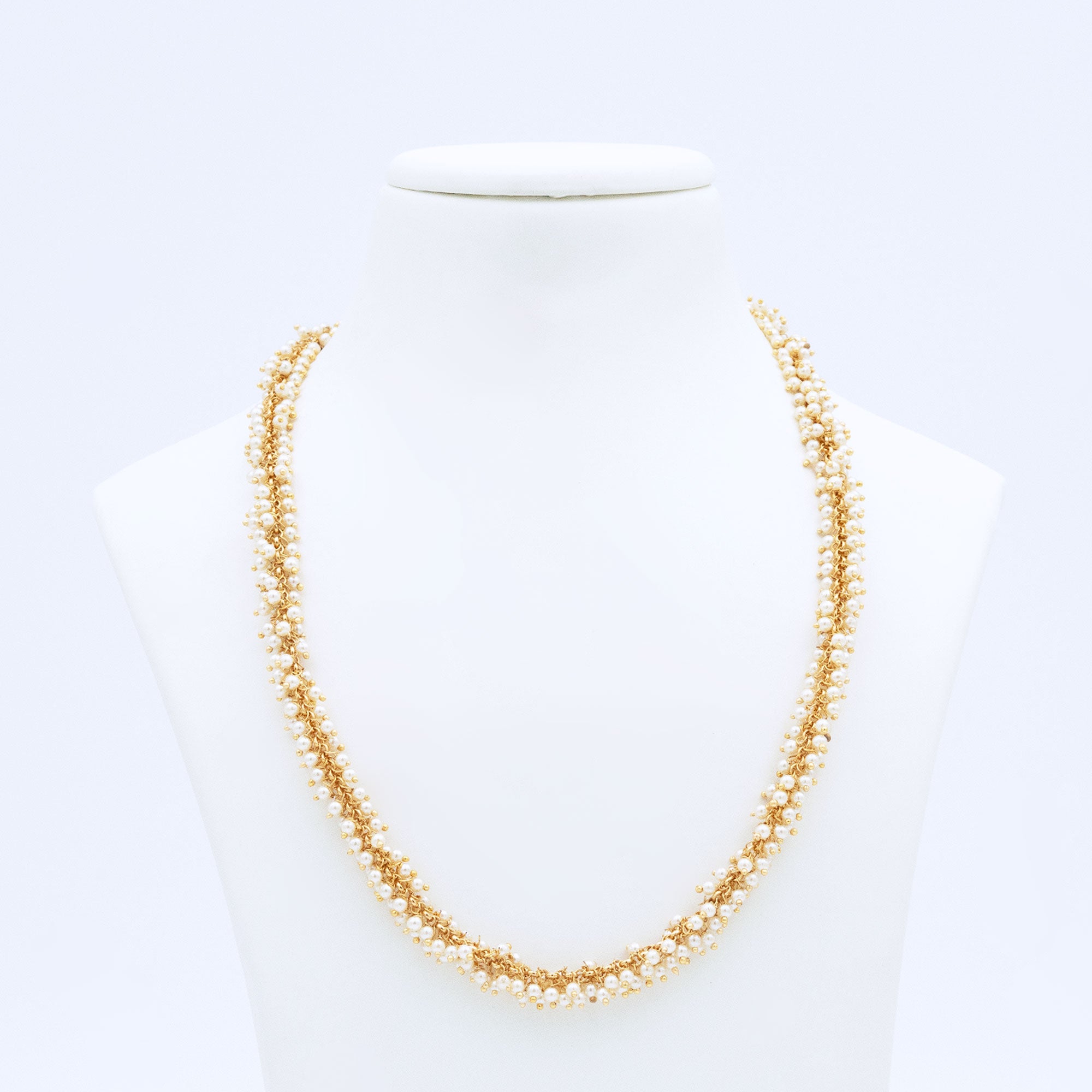 Trendy Bunchy Pearl Necklace Set
