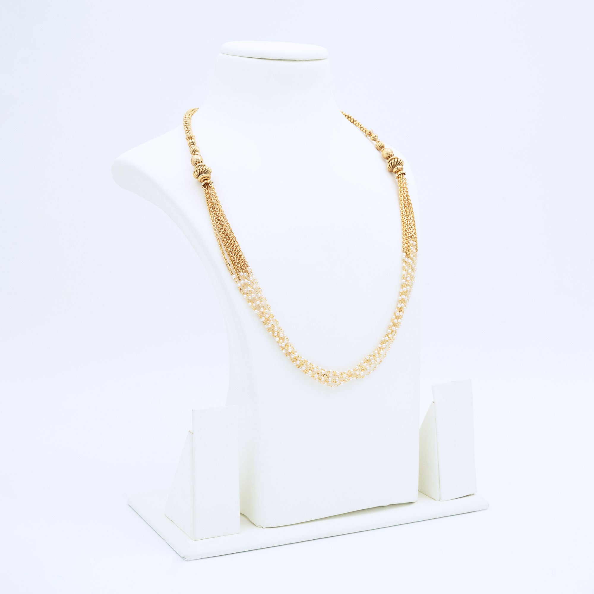 Trendy Layered Pearl Necklace