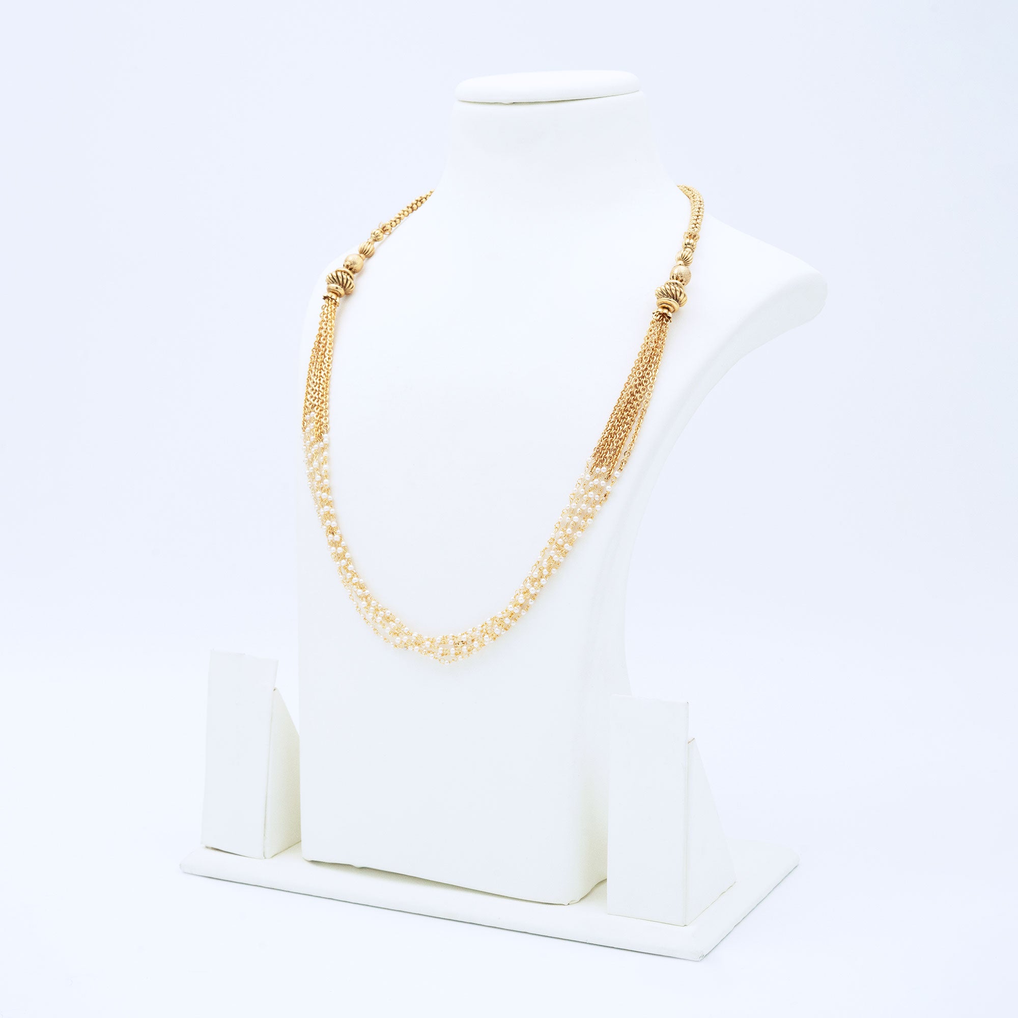 Trendy Layered Pearl Necklace