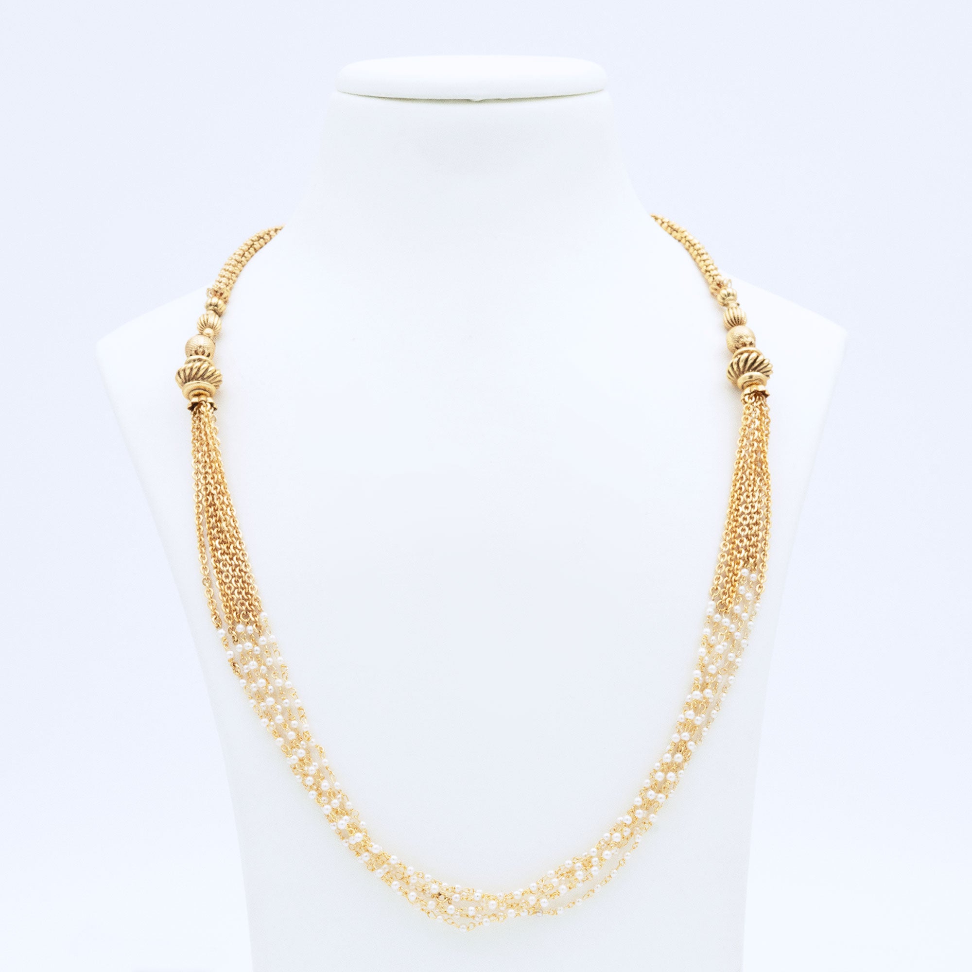 Trendy Layered Pearl Necklace