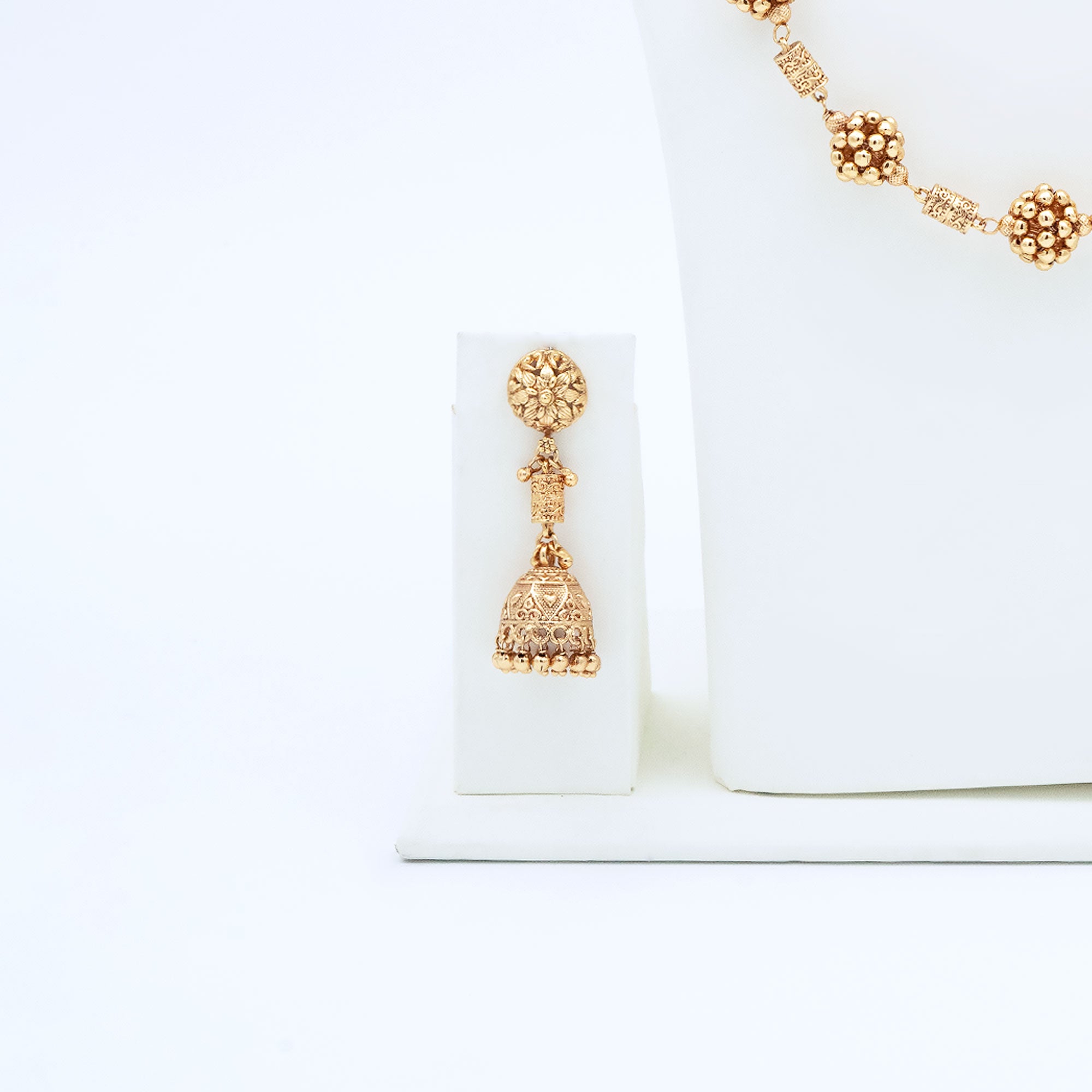 Trendy Floral Bunch Necklace Set