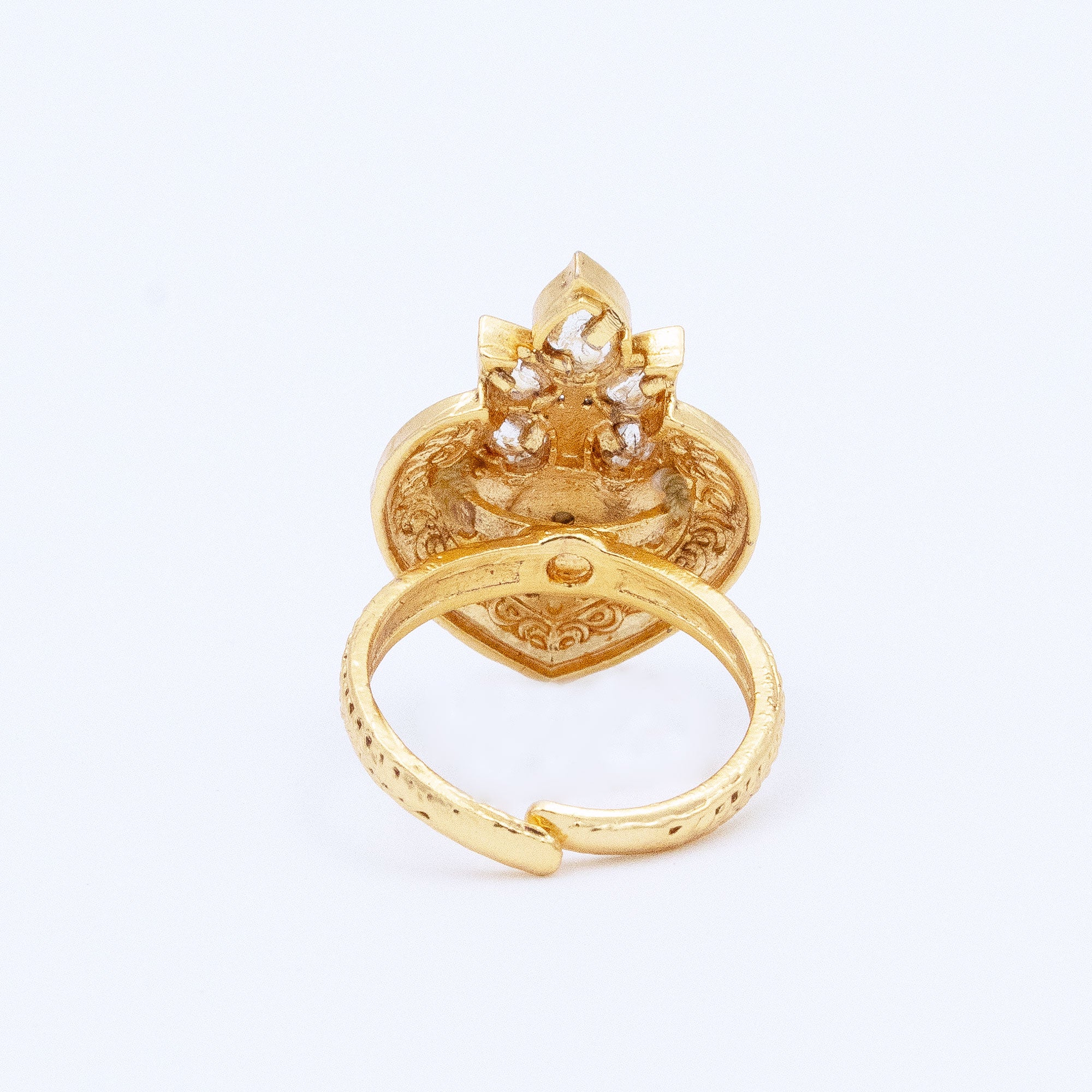 Trendy Spear with Leaf Ring
