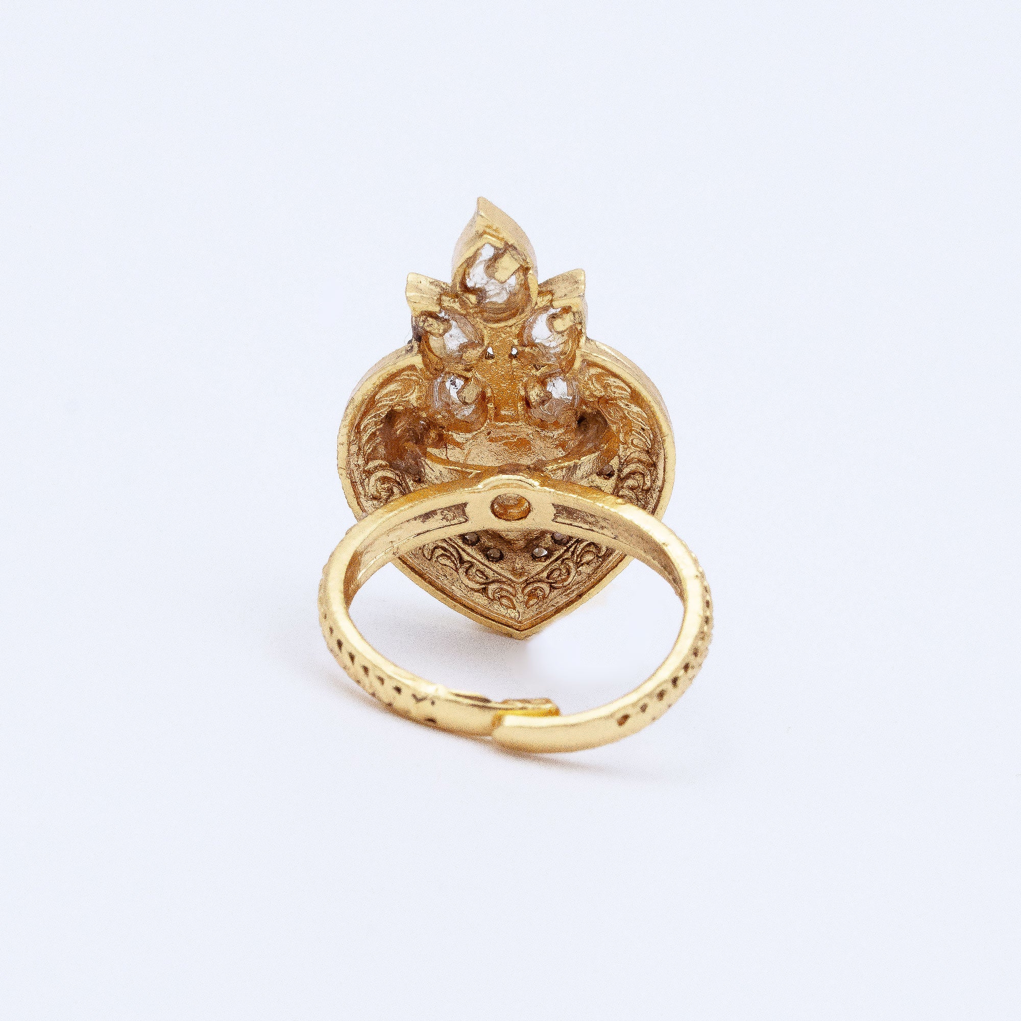 Trendy Spear with Leaf Ring