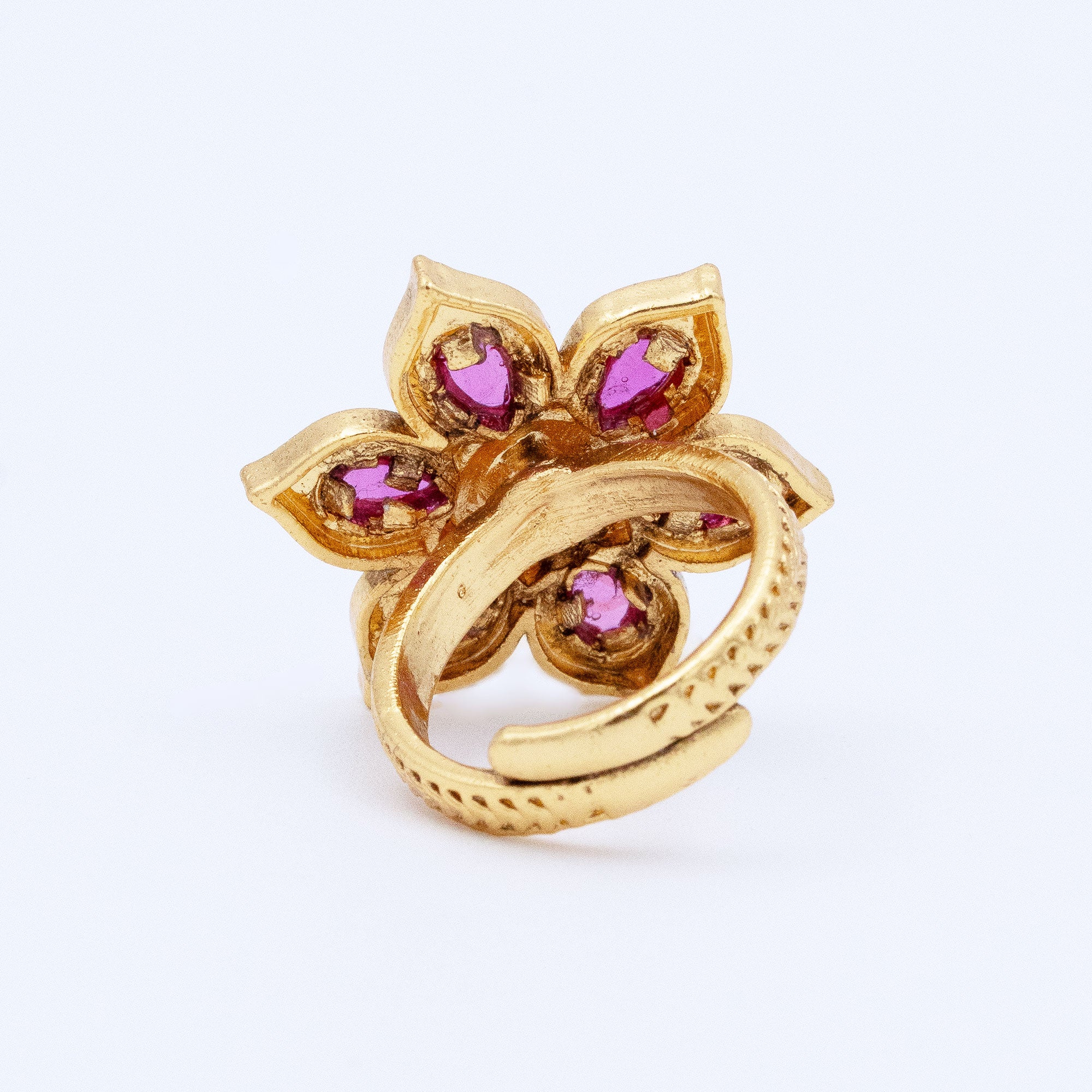 Trendy Floral Adjustable Ring