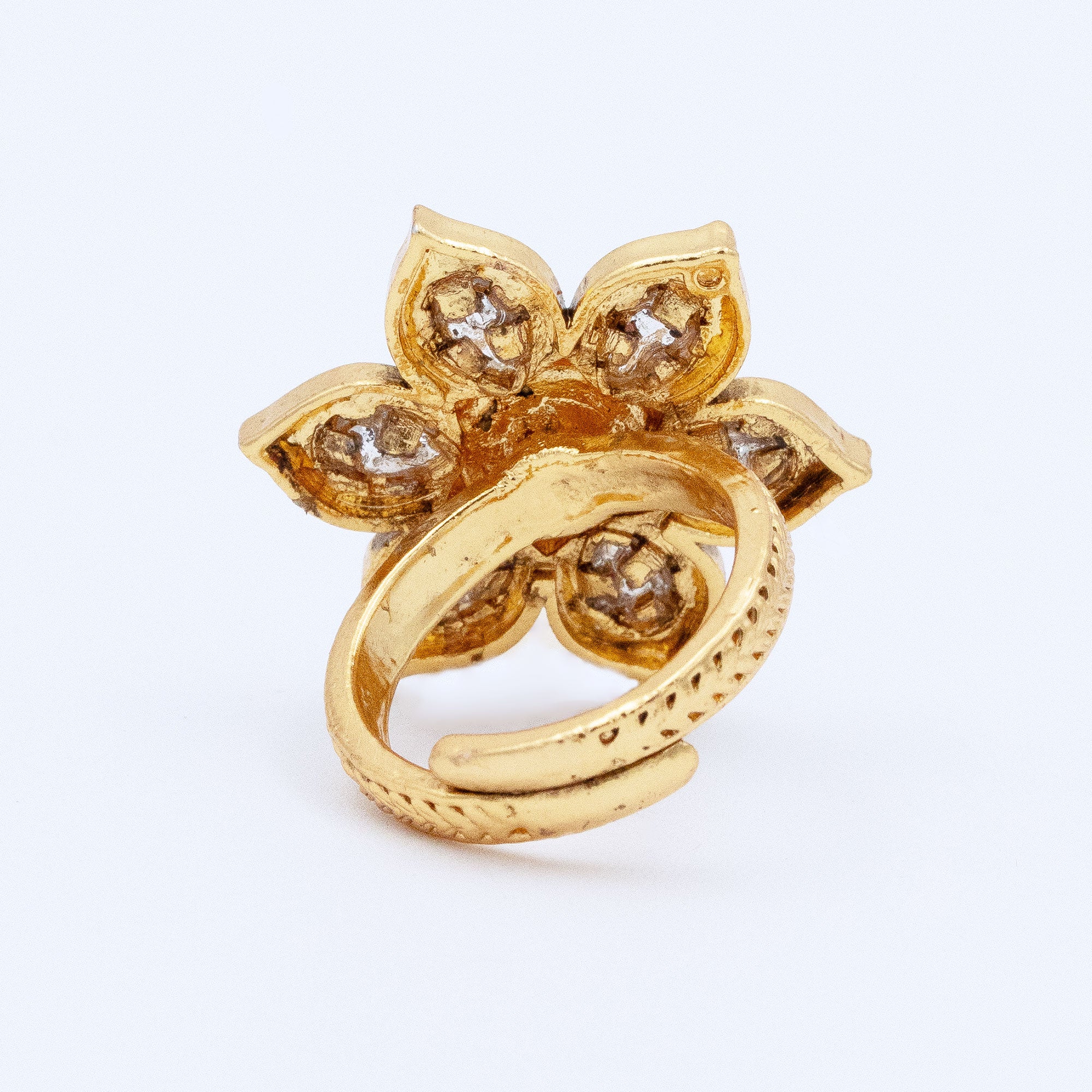 Trendy Floral Adjustable Ring