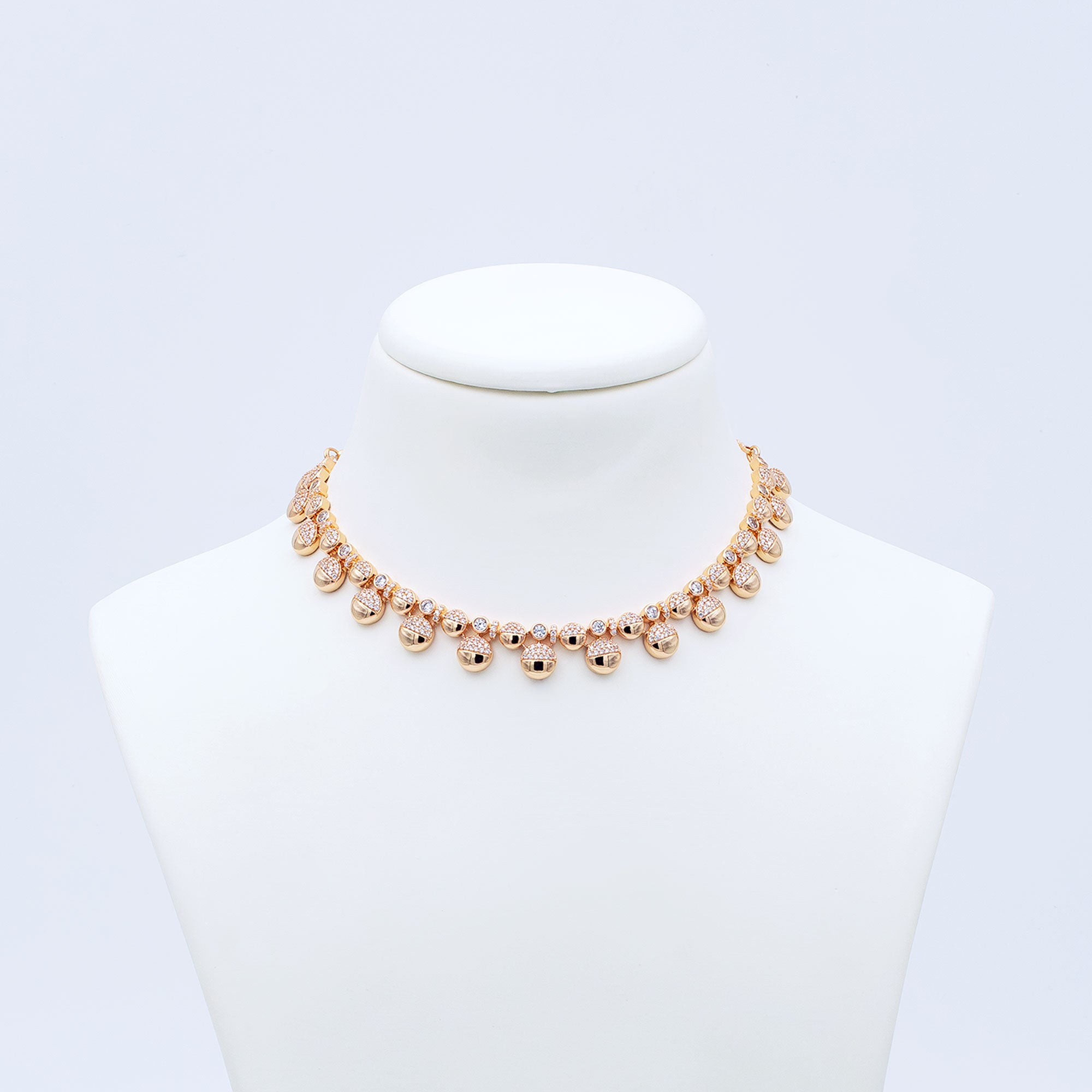 Modern Tiny Round Necklace Set