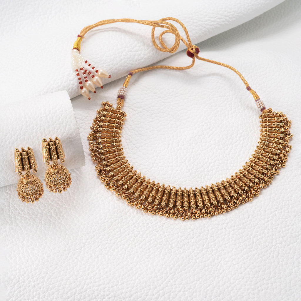 Traditional Column Necklace Set