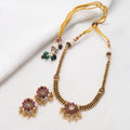 Trendy Floral Necklace Set