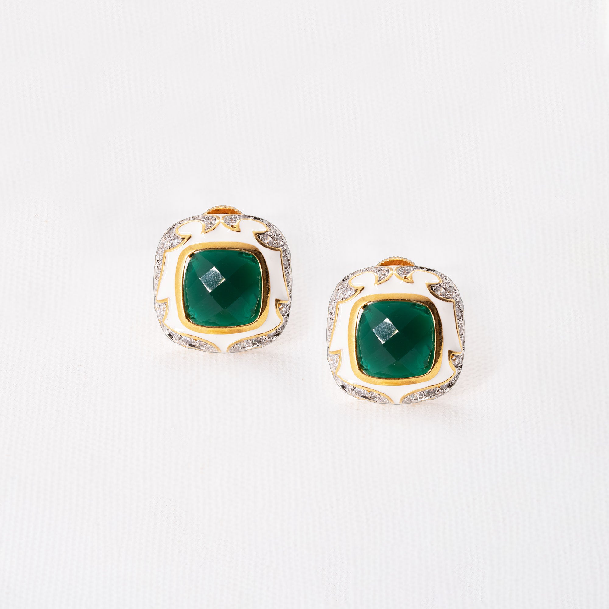 Modern Box Shaped Earrings