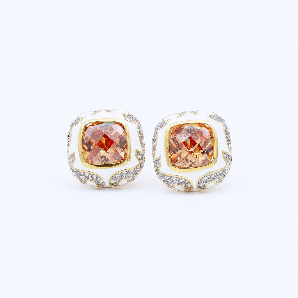 Modern Box Shaped Earrings