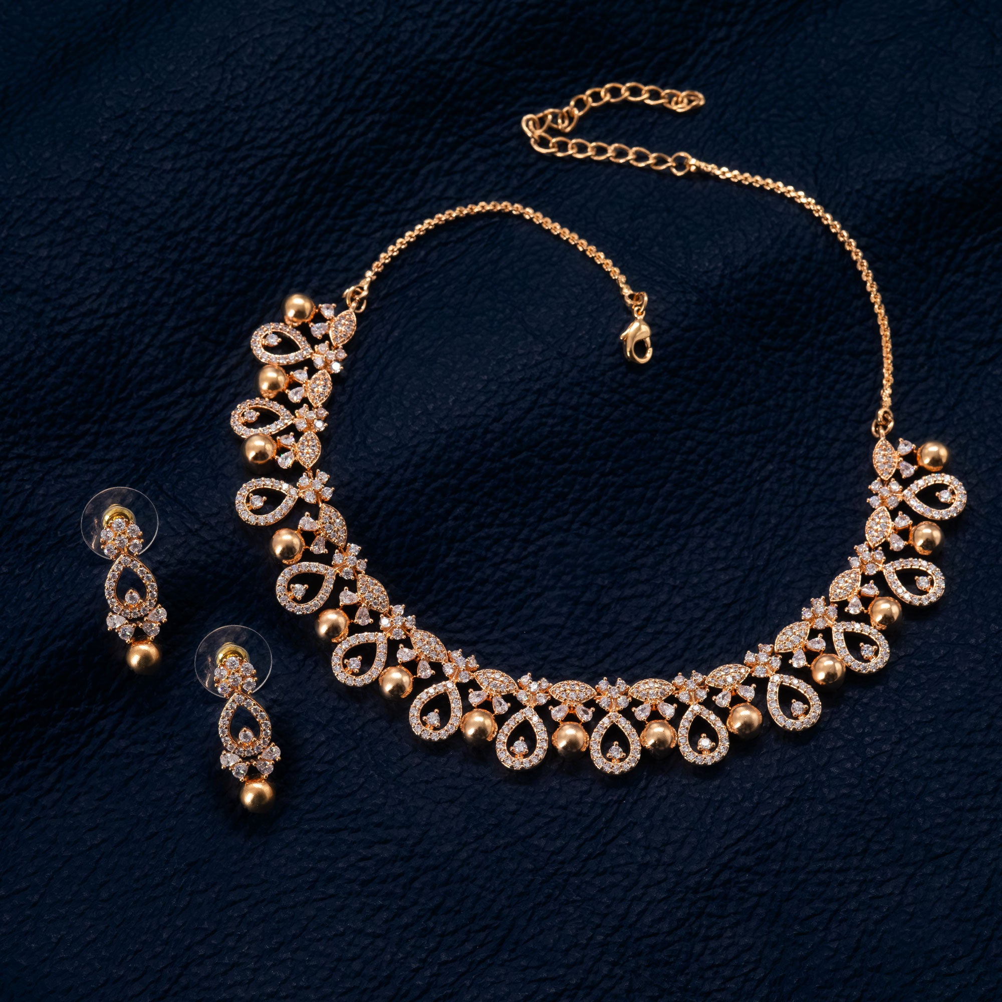 Modern Multi Drop Necklace Set