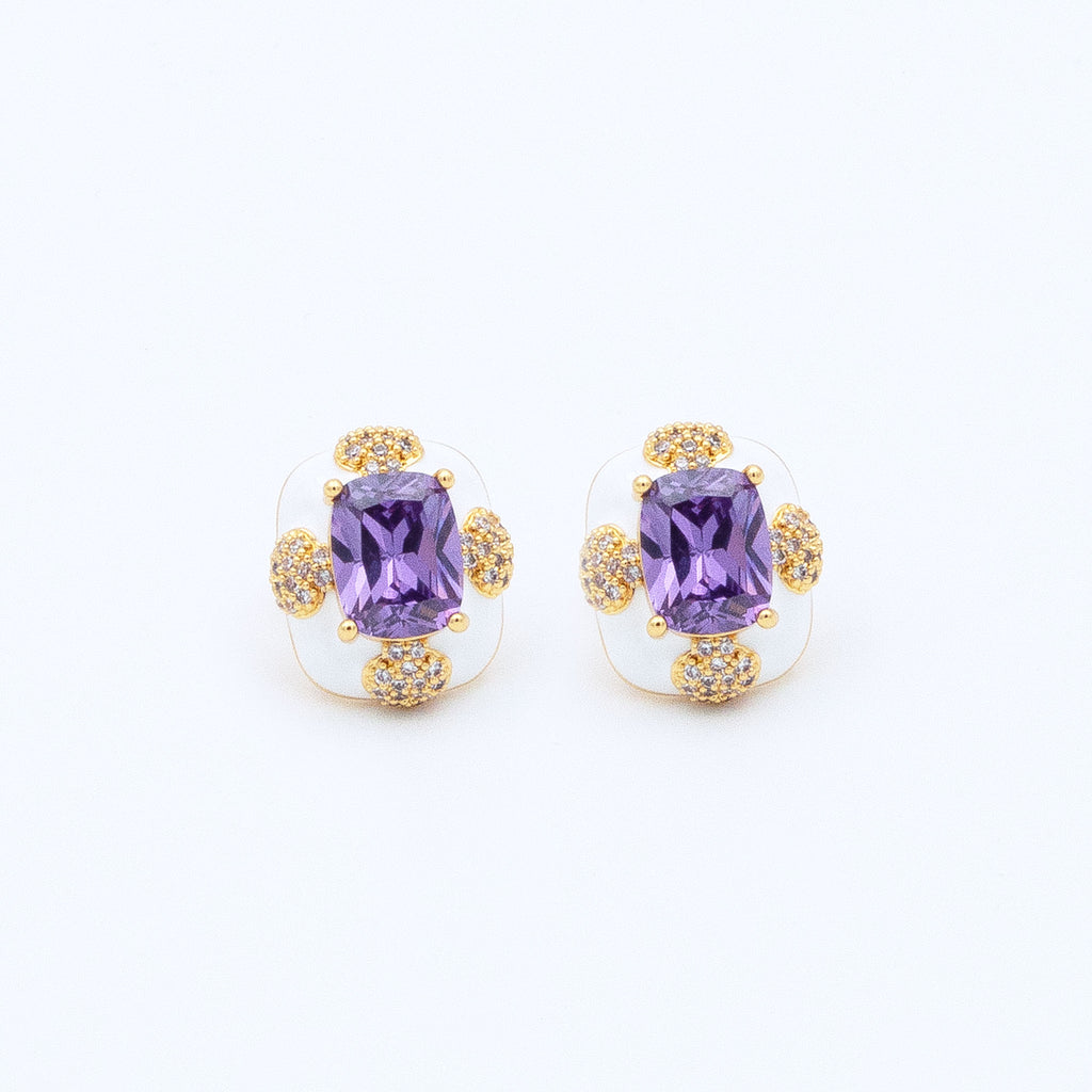 Modern Cushion Cut Earrings