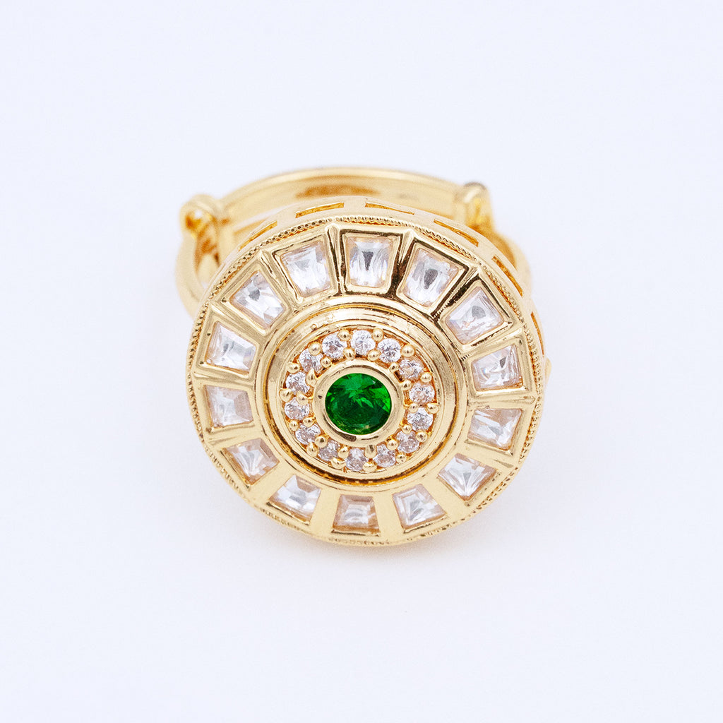 Trendy Round Geometrical Ring