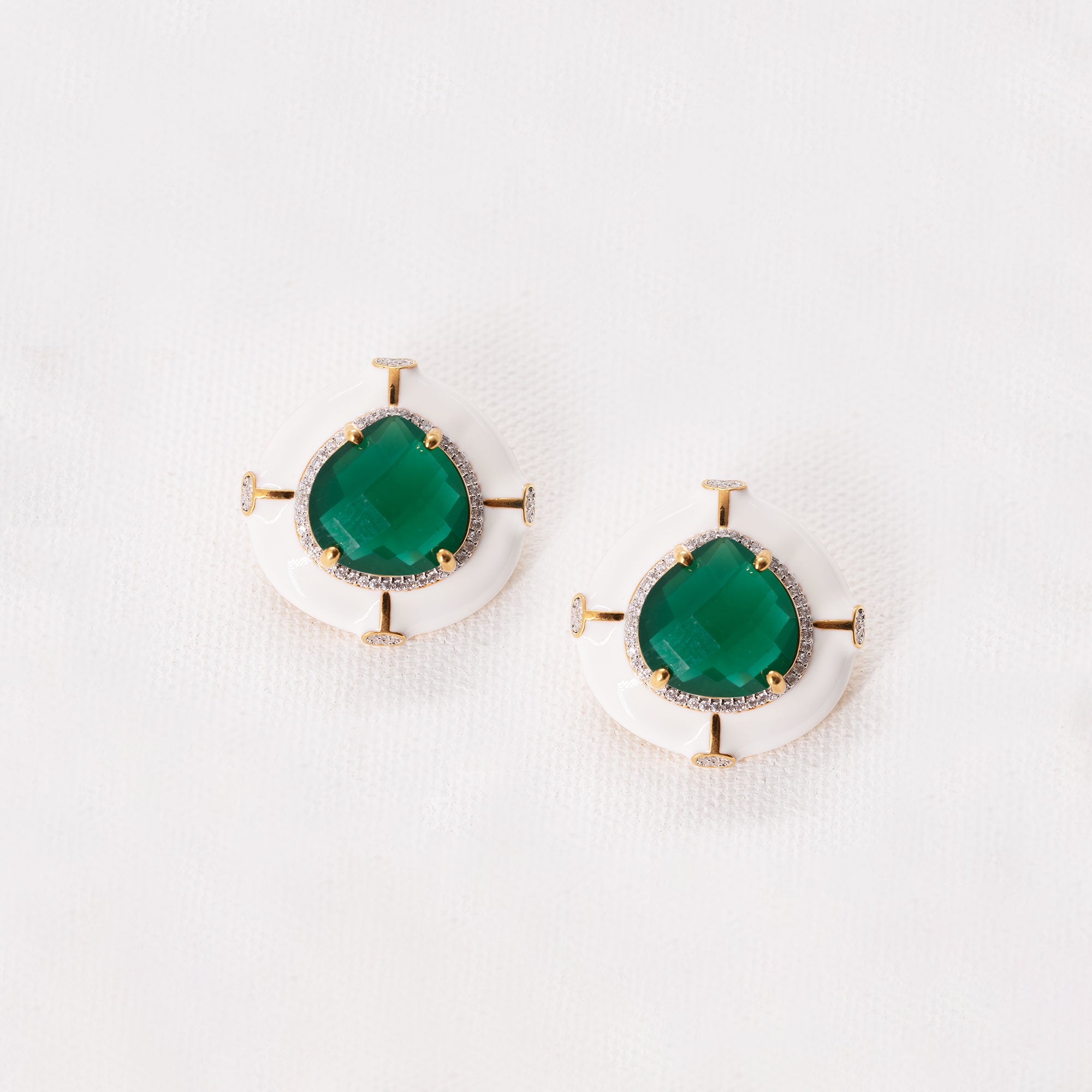 Modern Spear Shape Earrings