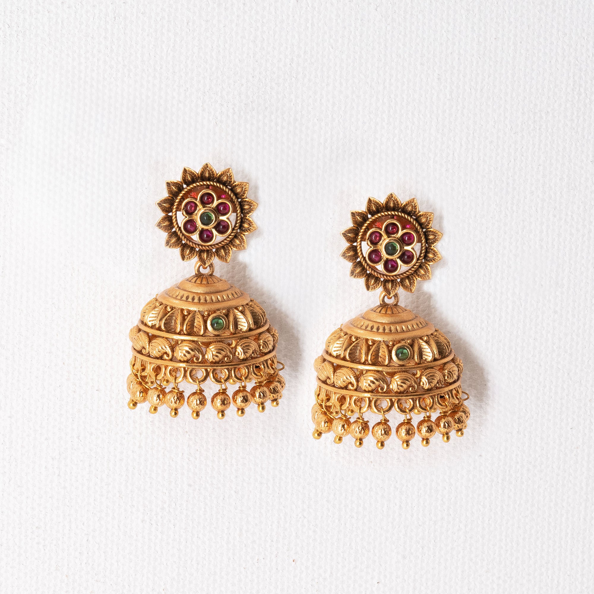 Traditional Sunflower Earring Set