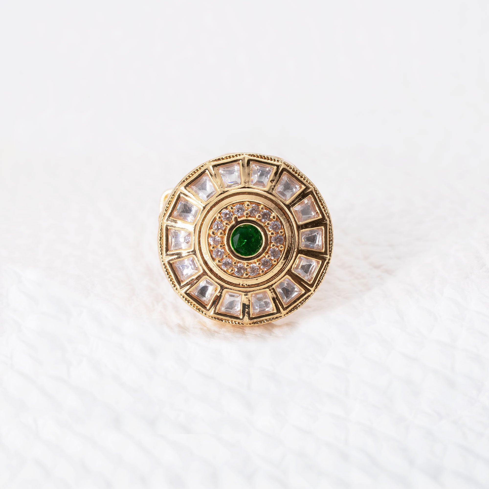 Trendy Round Geometrical Ring