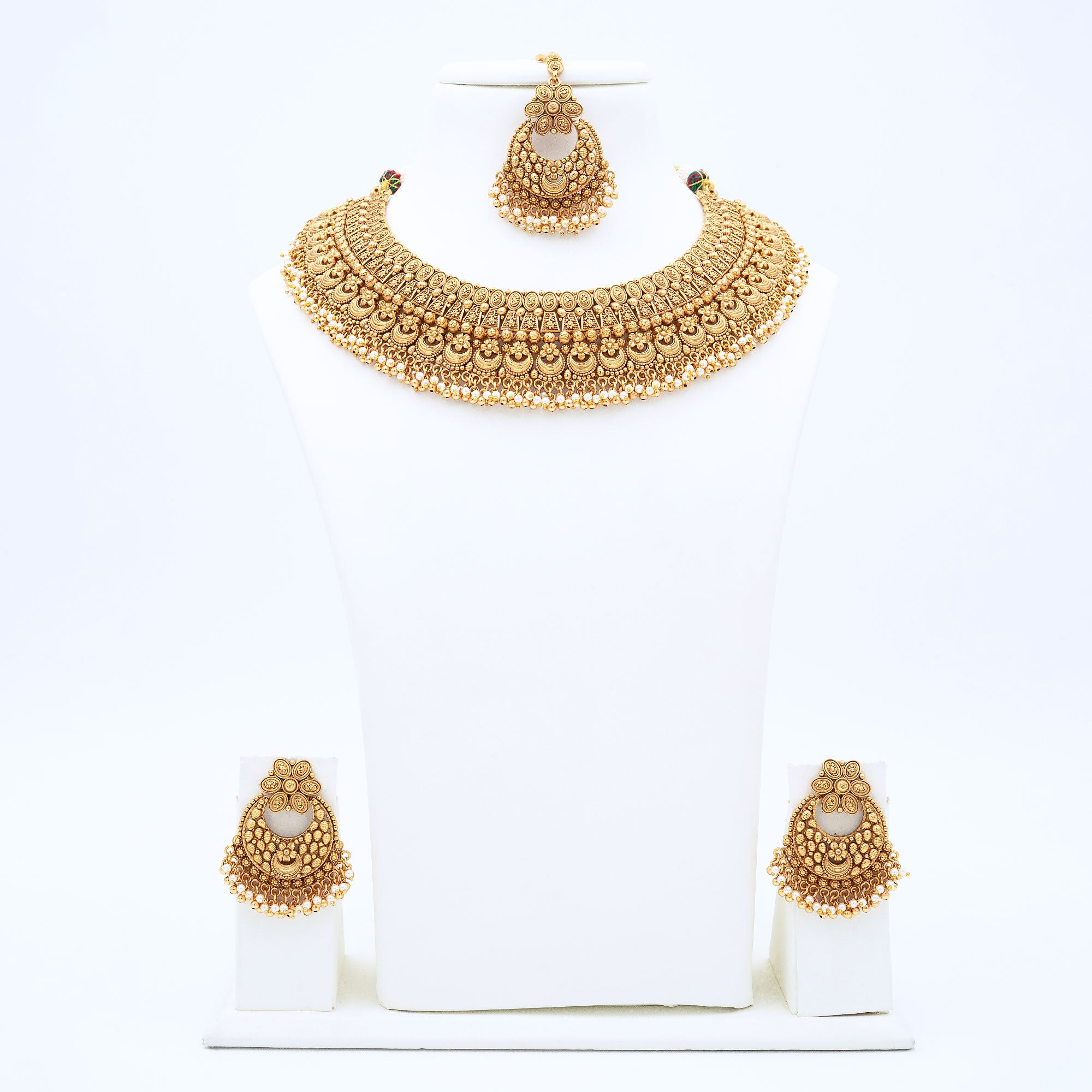 Trendy Crescent Necklace Set