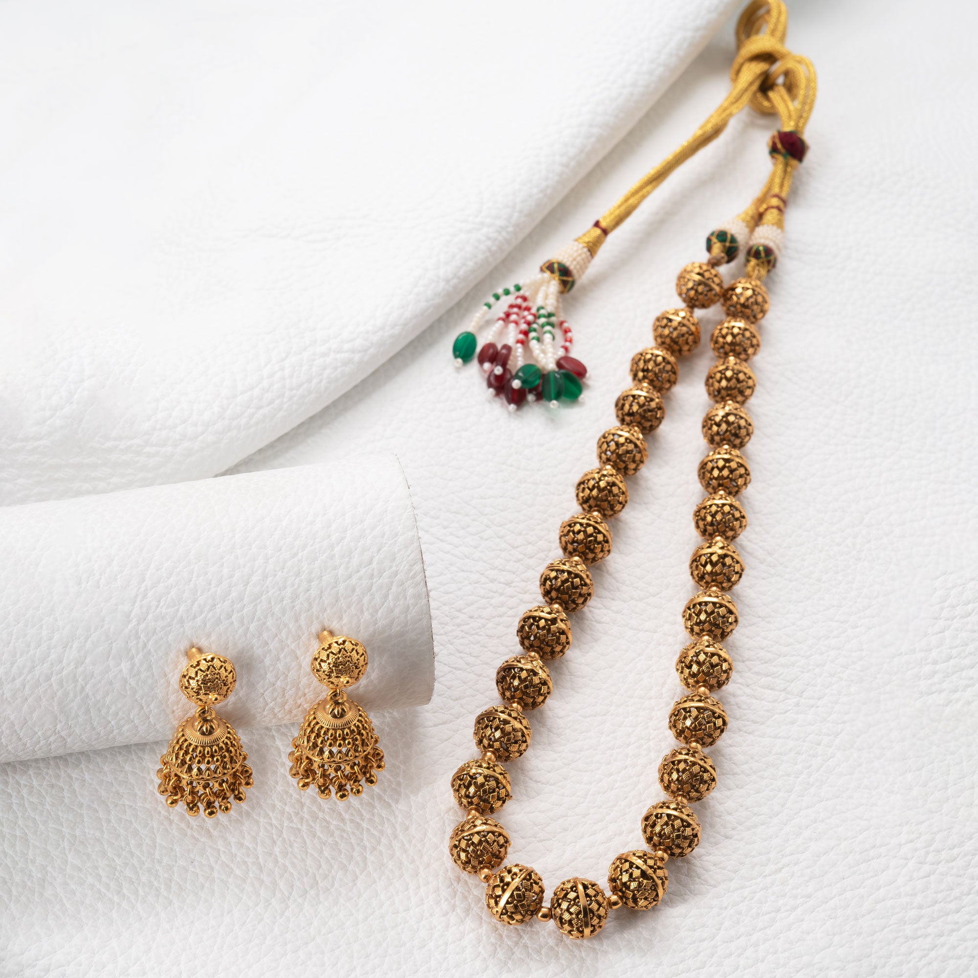 Trendy Rudraksha Necklace Set