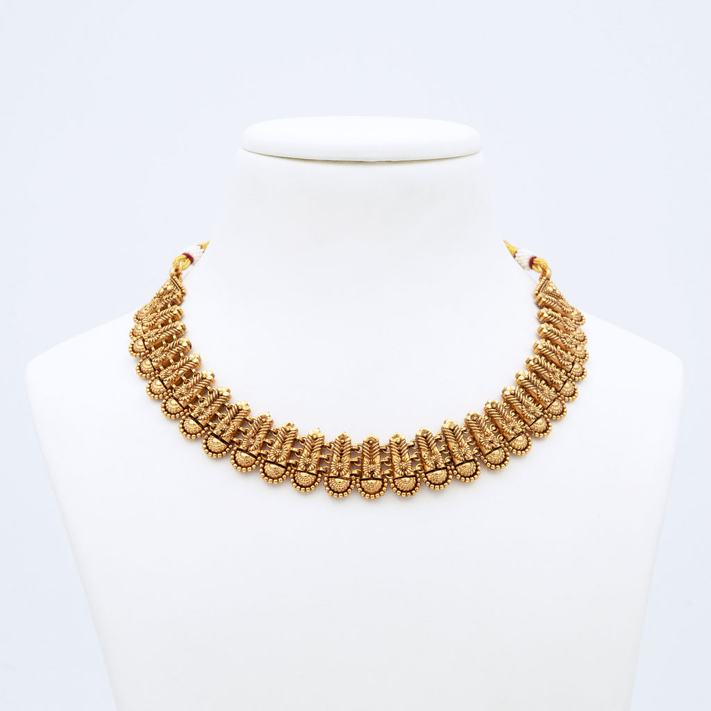 Traditional Leaf Necklace Set