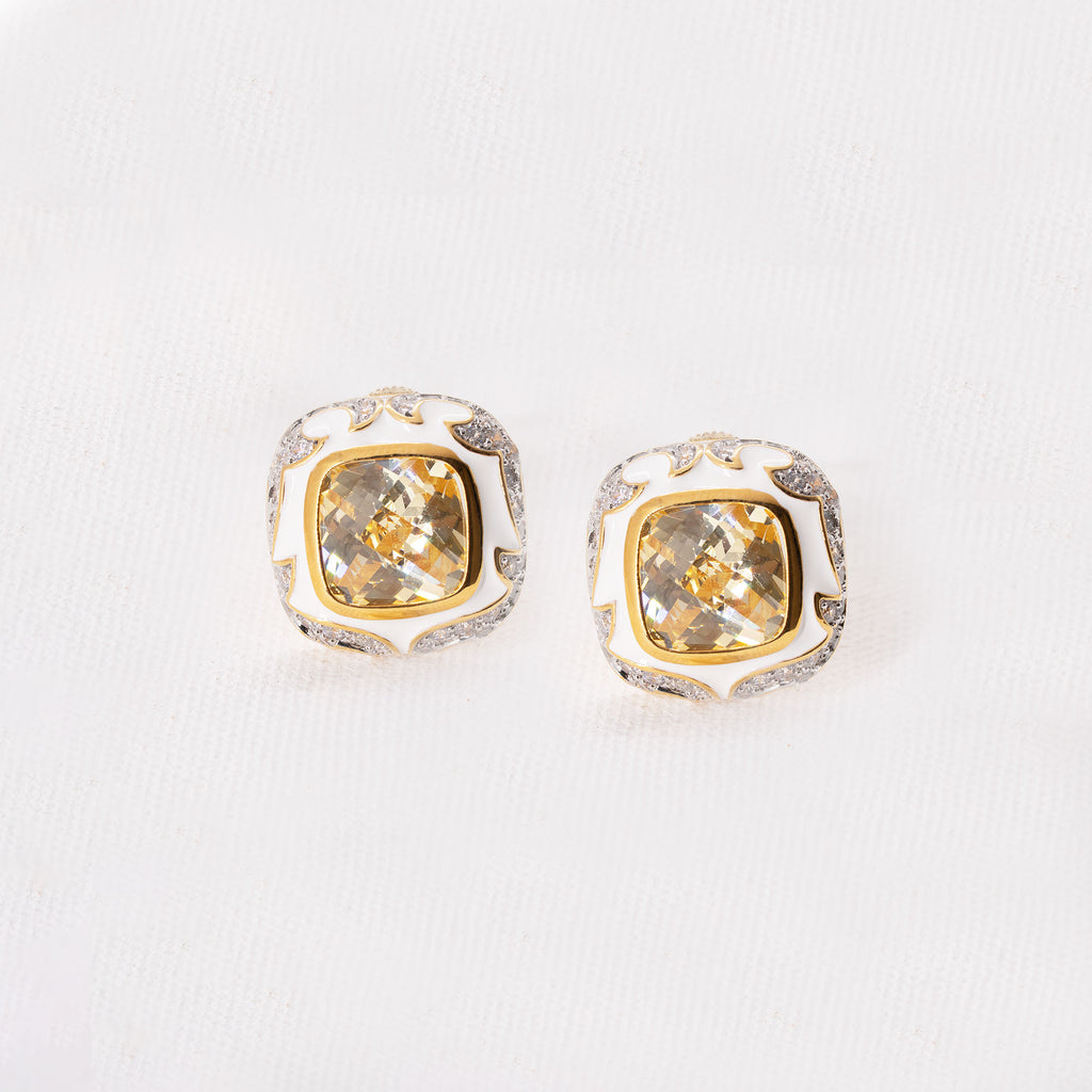 Modern Box Shaped Earrings