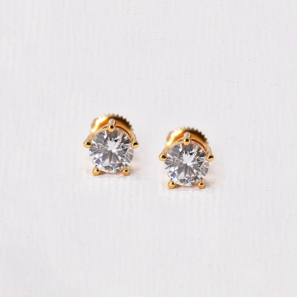 Modern Curved Prong Screw Back Tops ( Small )