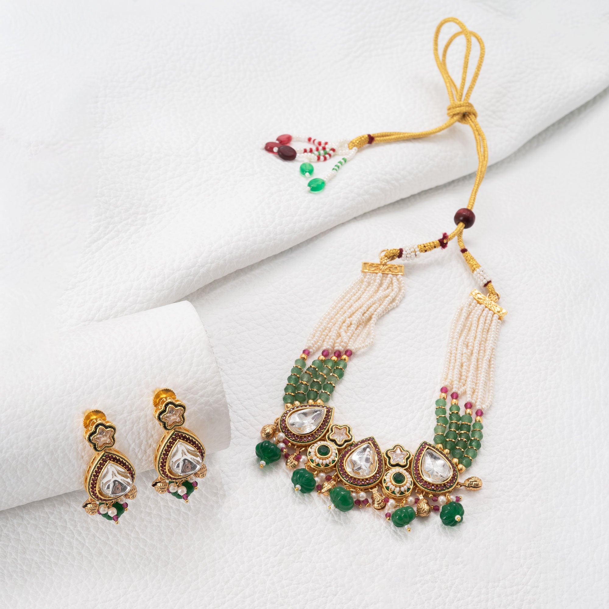 Traditional Rajwadi Necklace Set