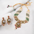 Traditional Spear Rajwadi Necklace Set