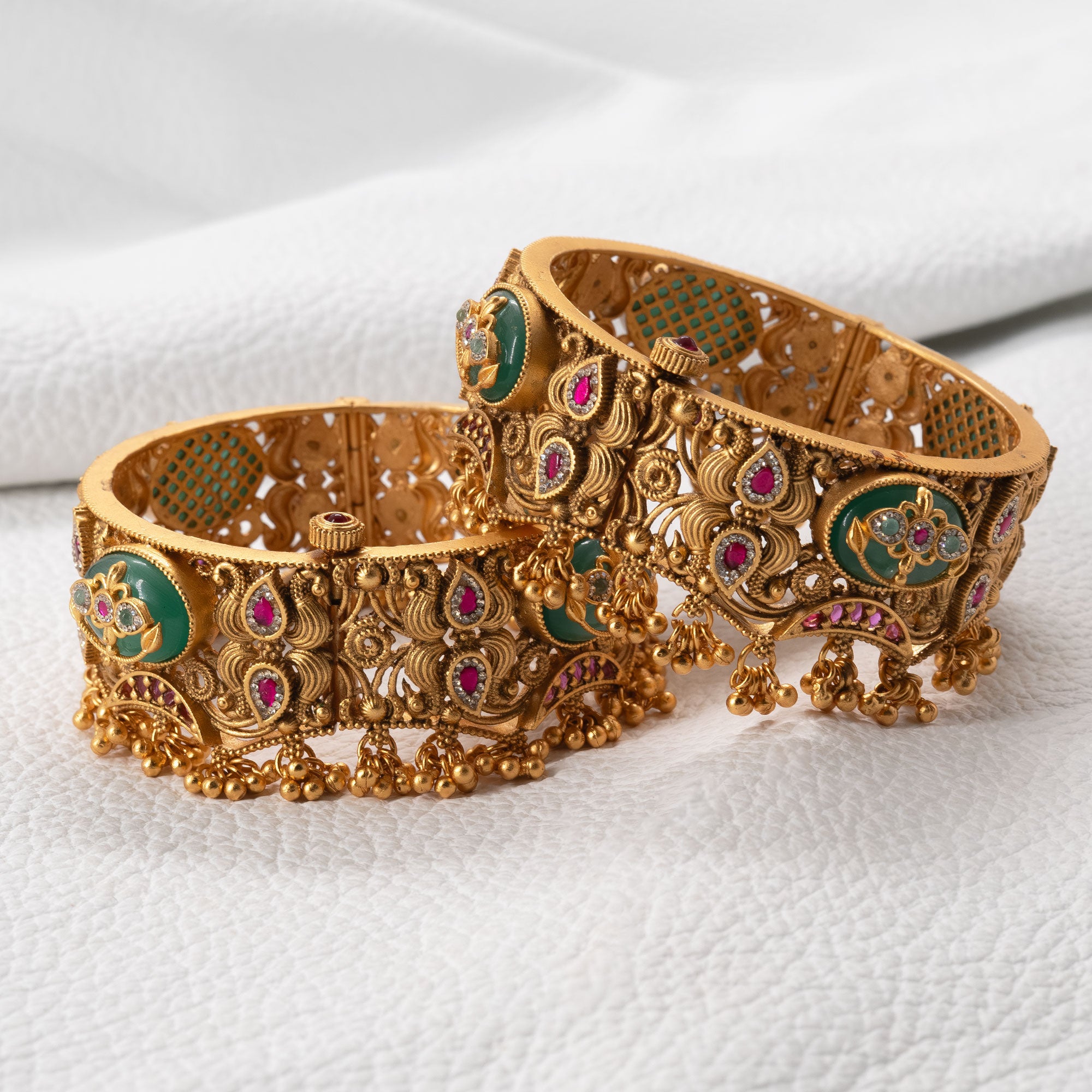 Trendy Designer Antique Bangles (Set of 2)
