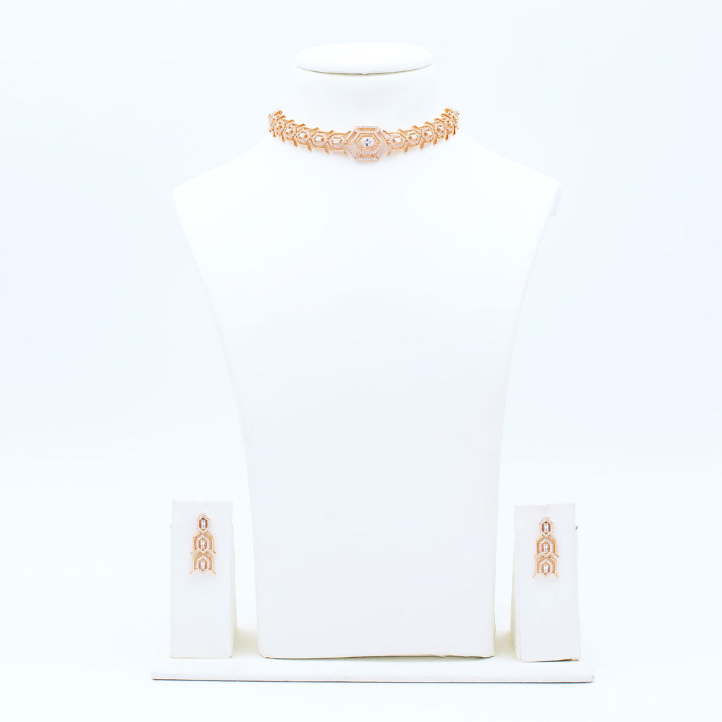 Modern Spider Link Necklace Set
