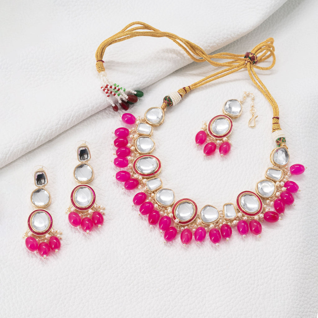 Modern Alternate Geometric Necklace Set