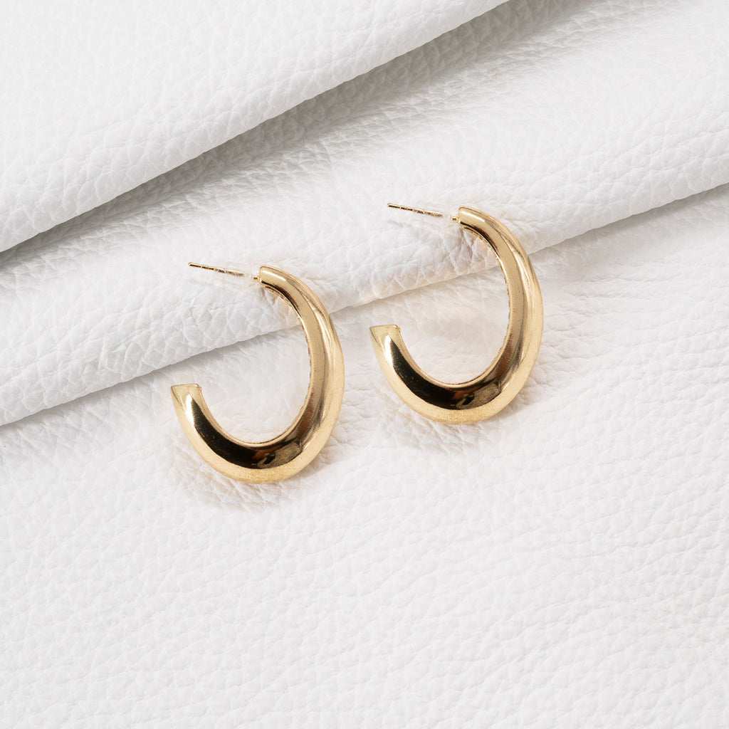 Trendy Half Moon Earring Set