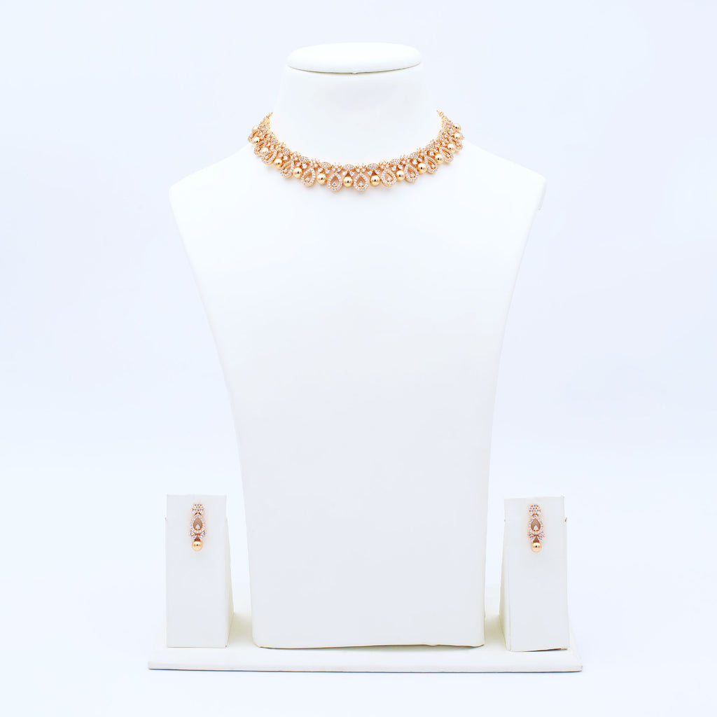Modern Multi Drop Necklace Set