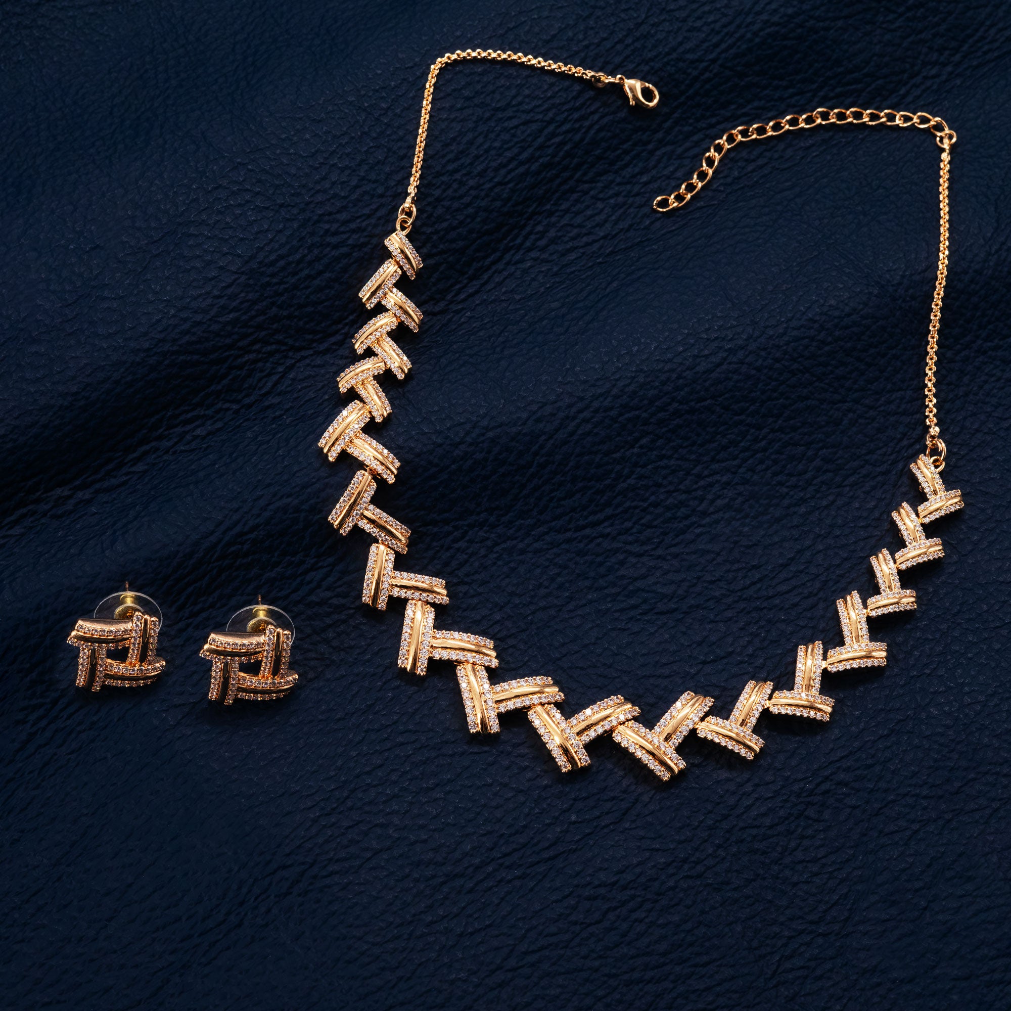 Modern Link Necklace Set