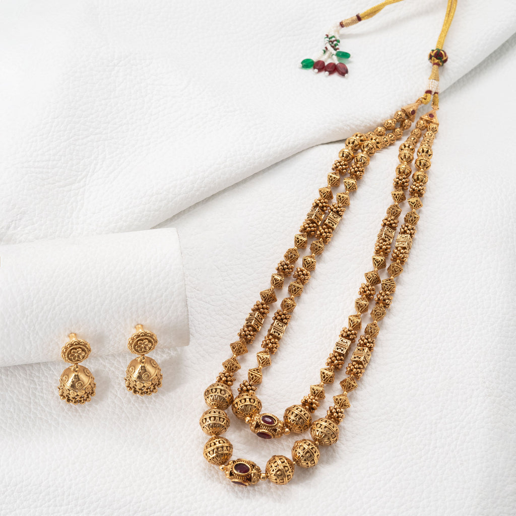 Traditional Rudraksha Haram Set