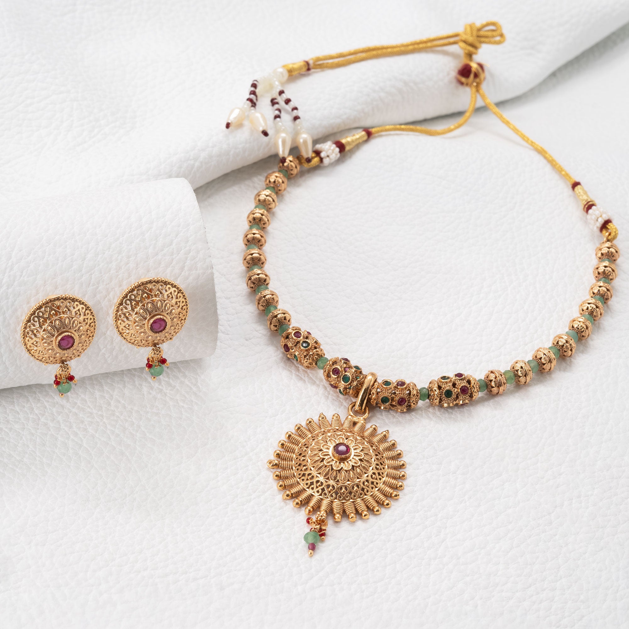 Traditional Sun Necklace Set