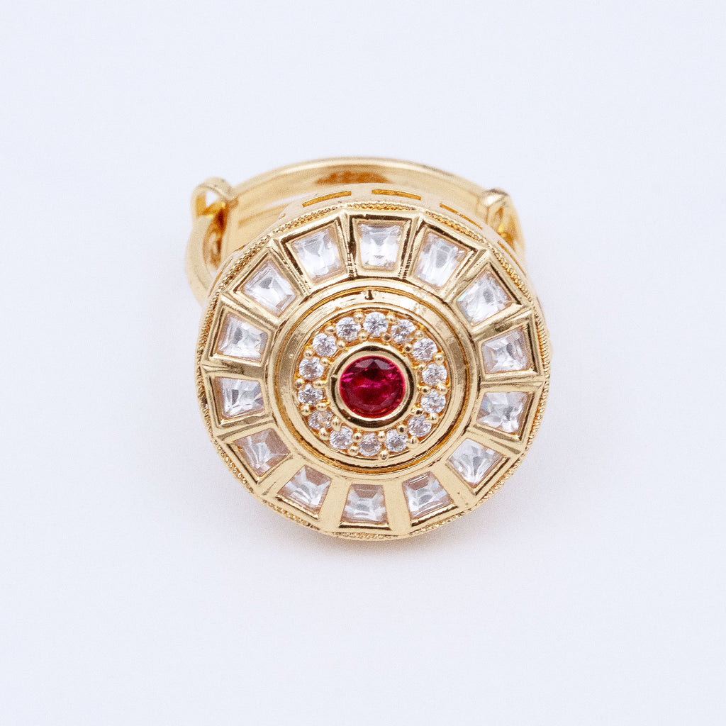 Trendy Round Geometrical Ring