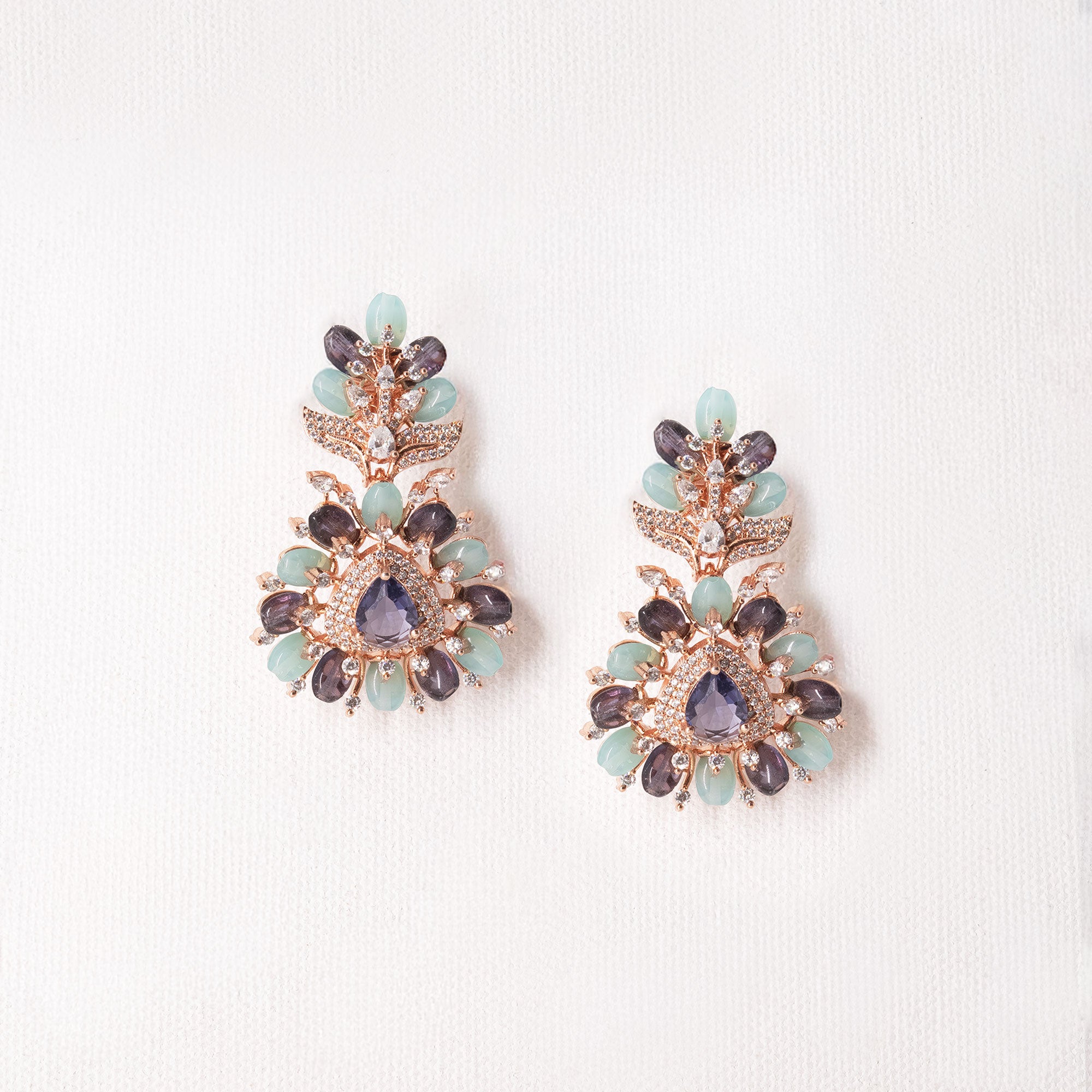 Modern Floral Top Earrings