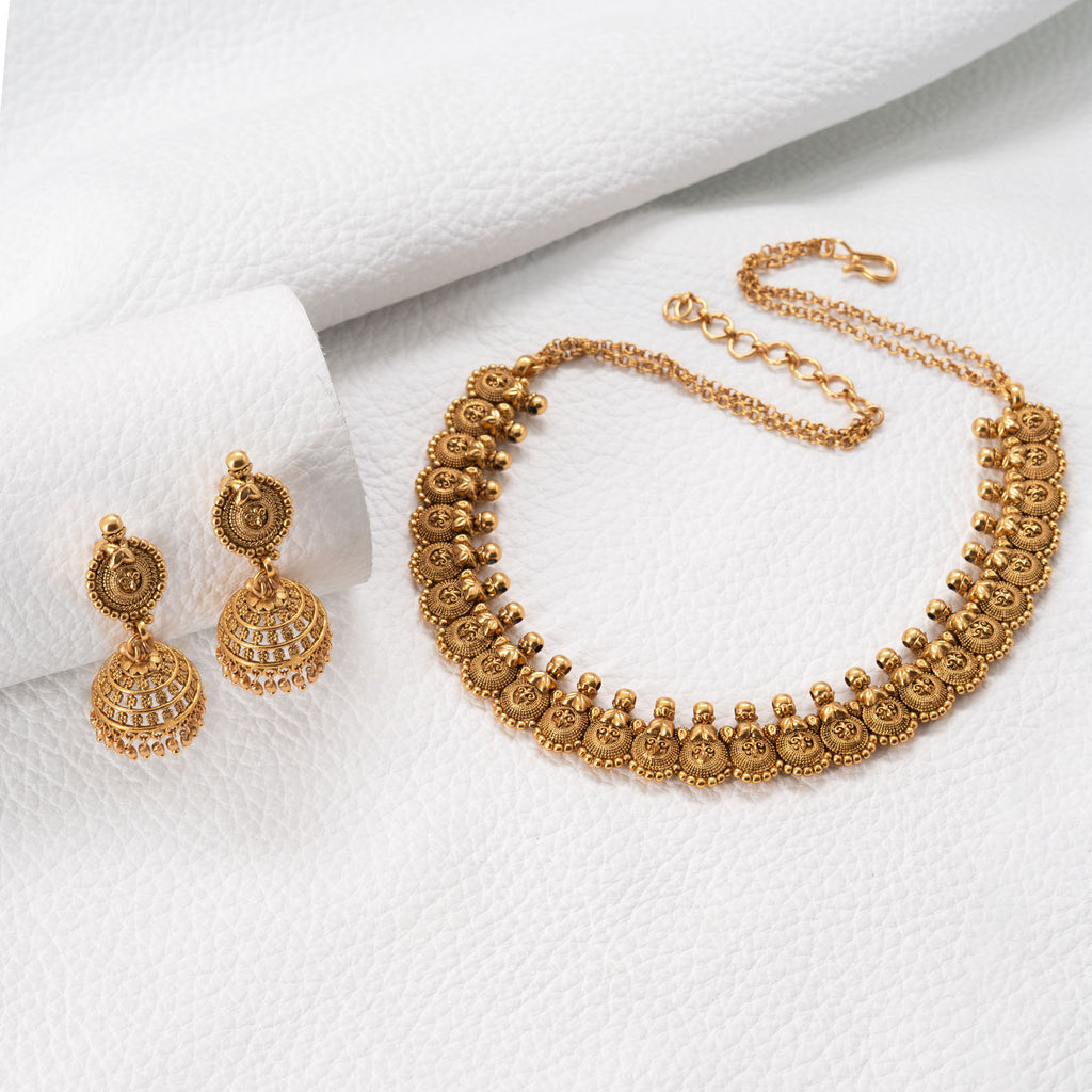 Traditional Tiny Coin Necklace Set