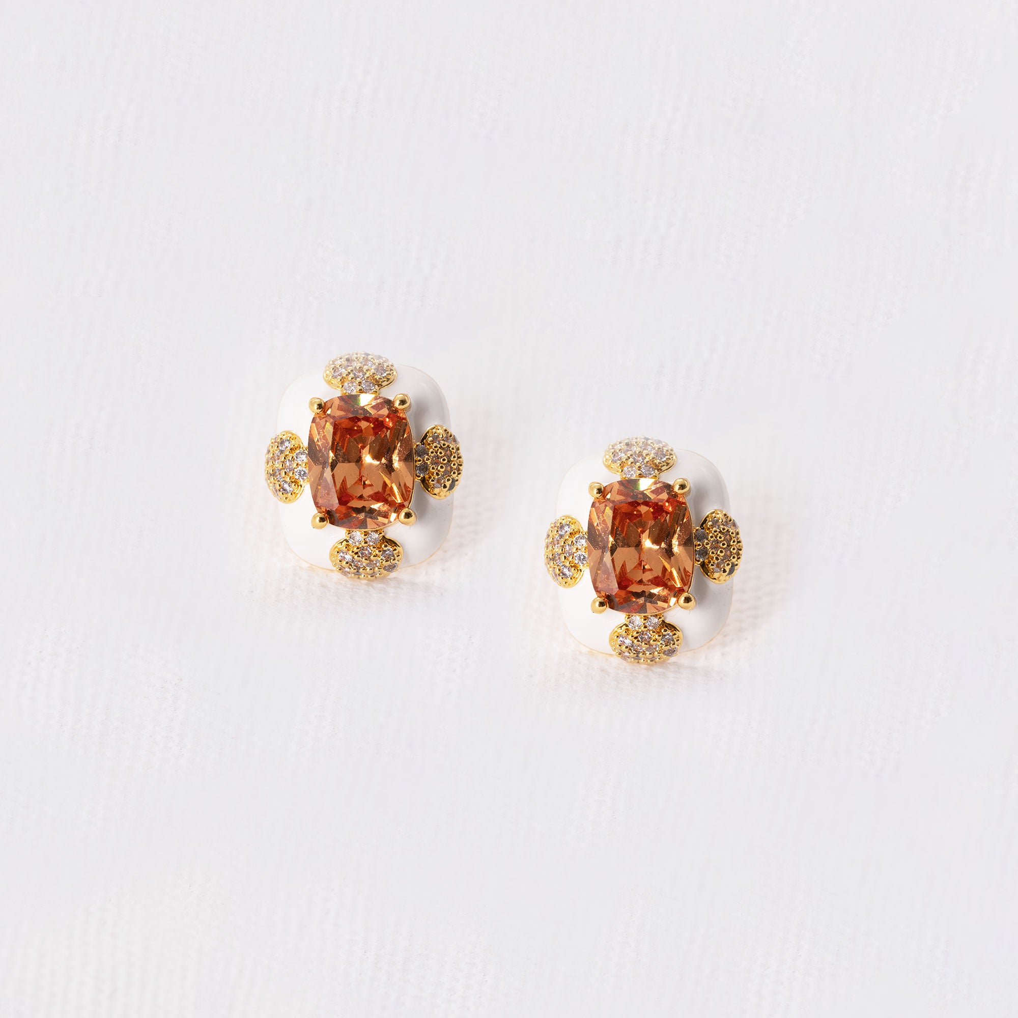 Modern Cushion Cut Earrings